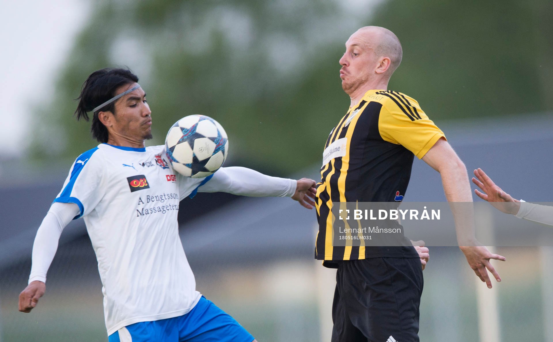 IFK Hässleholms Simon Henningsson i DM-matchen mellan IFK
