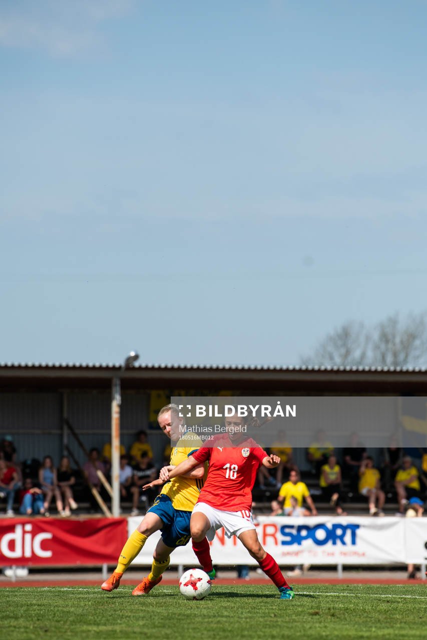 Sveriges Thea Bergsten och Österrikes Sara Rankovic