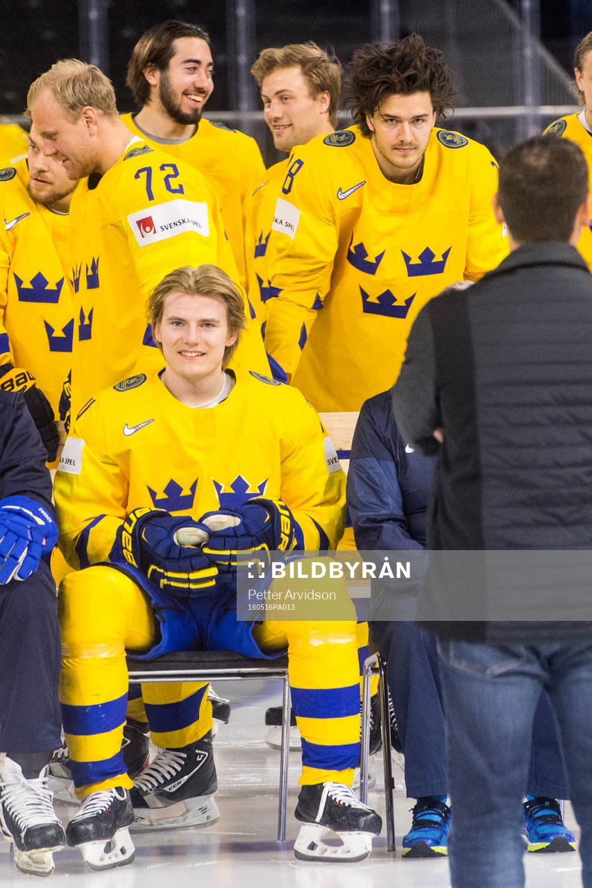 Sveriges spelare med Lias Andersson och Dennis Everberg