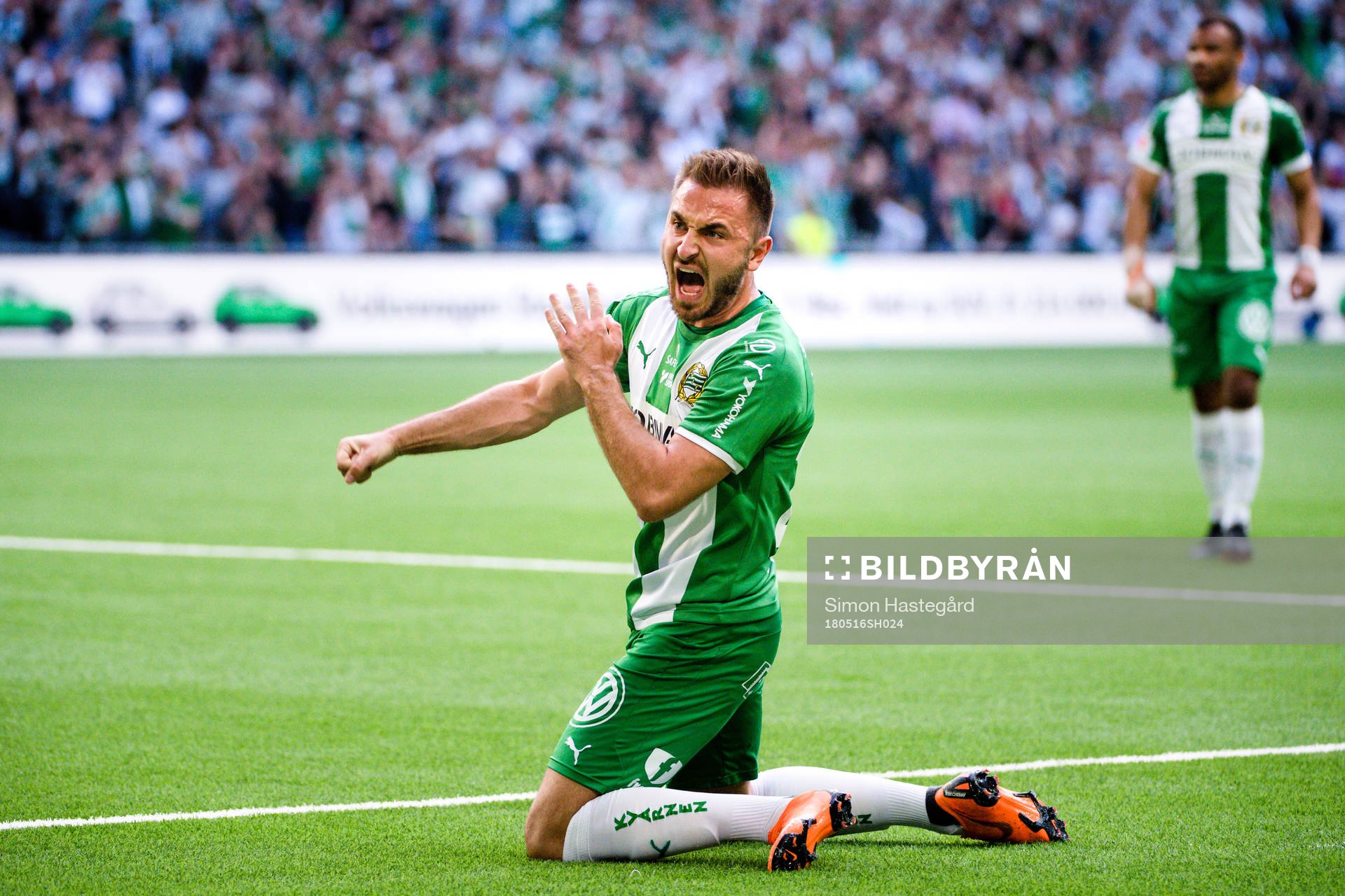Hammarbys Muamer Tankovic jublar