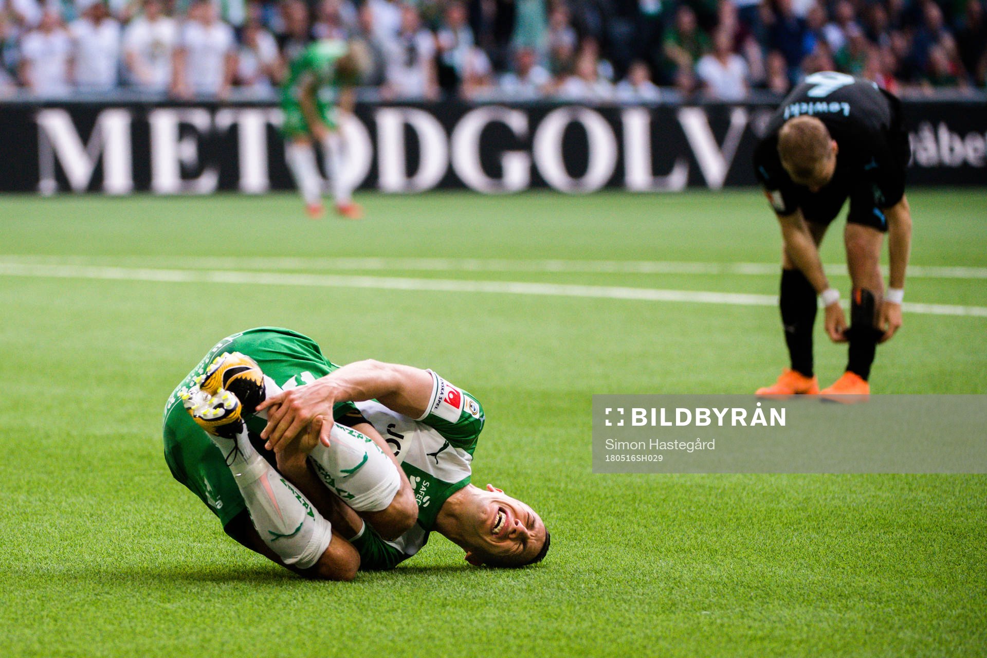 Hammarbys Nicola Djurdjic har ont