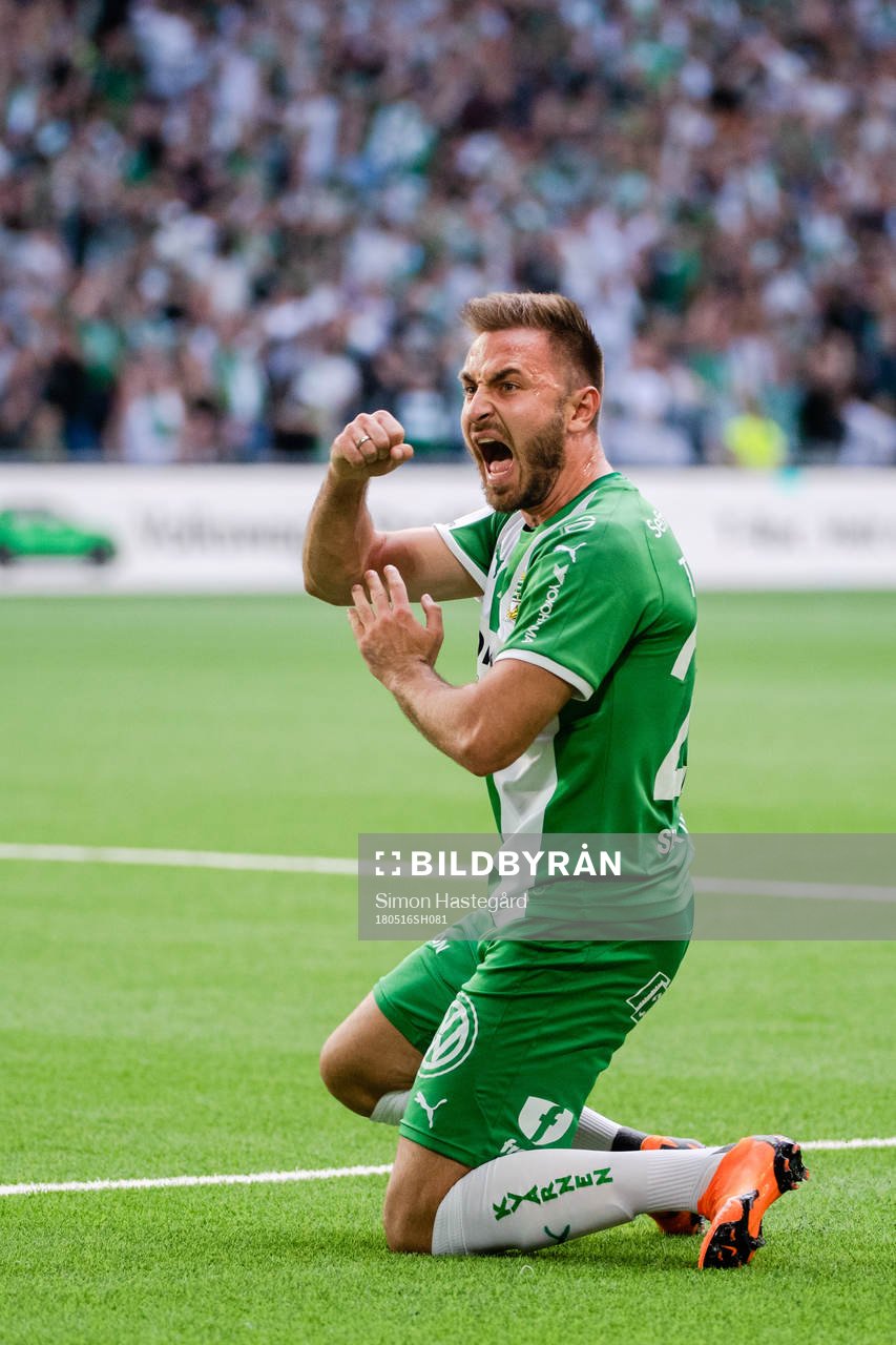 Hammarbys Muamer Tankovic jublar