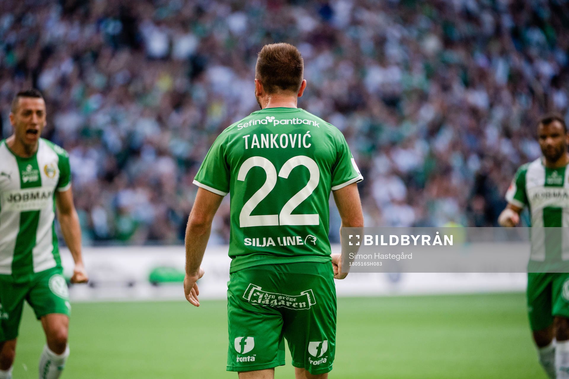 Hammarbys Muamer Tankovic jublar