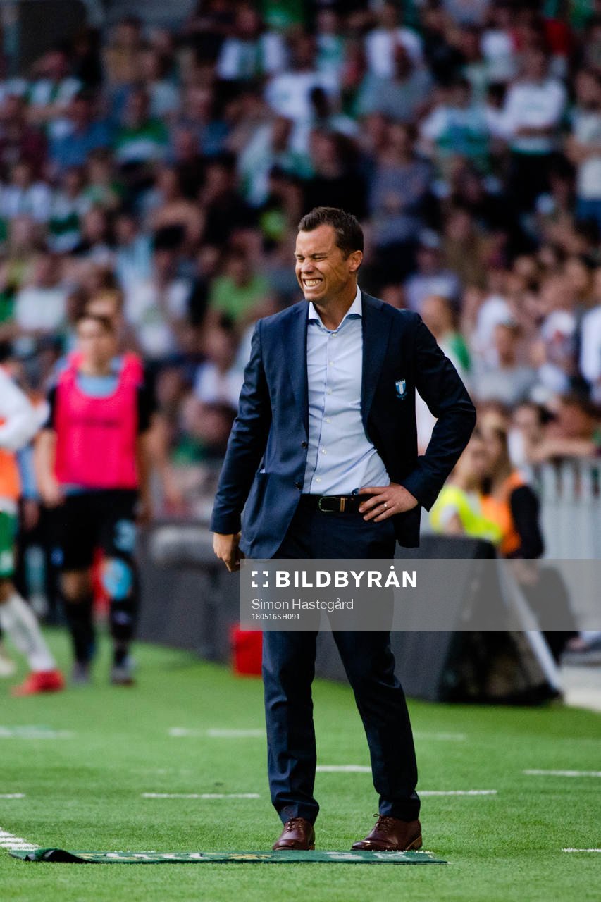 Malmö FFs tränare Daniel Andersson deppar