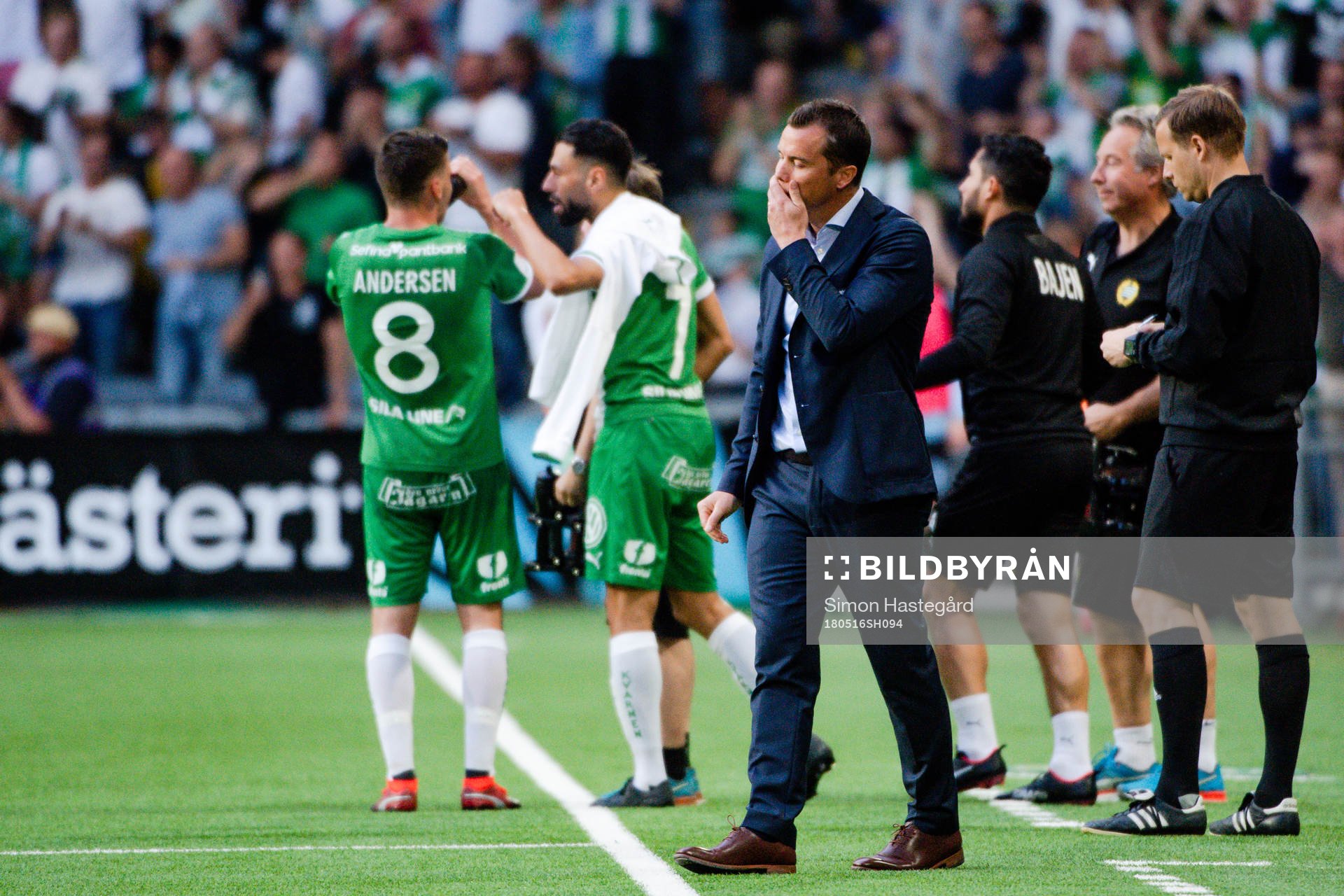 Malmö FFs tränare Daniel Andersson deppar