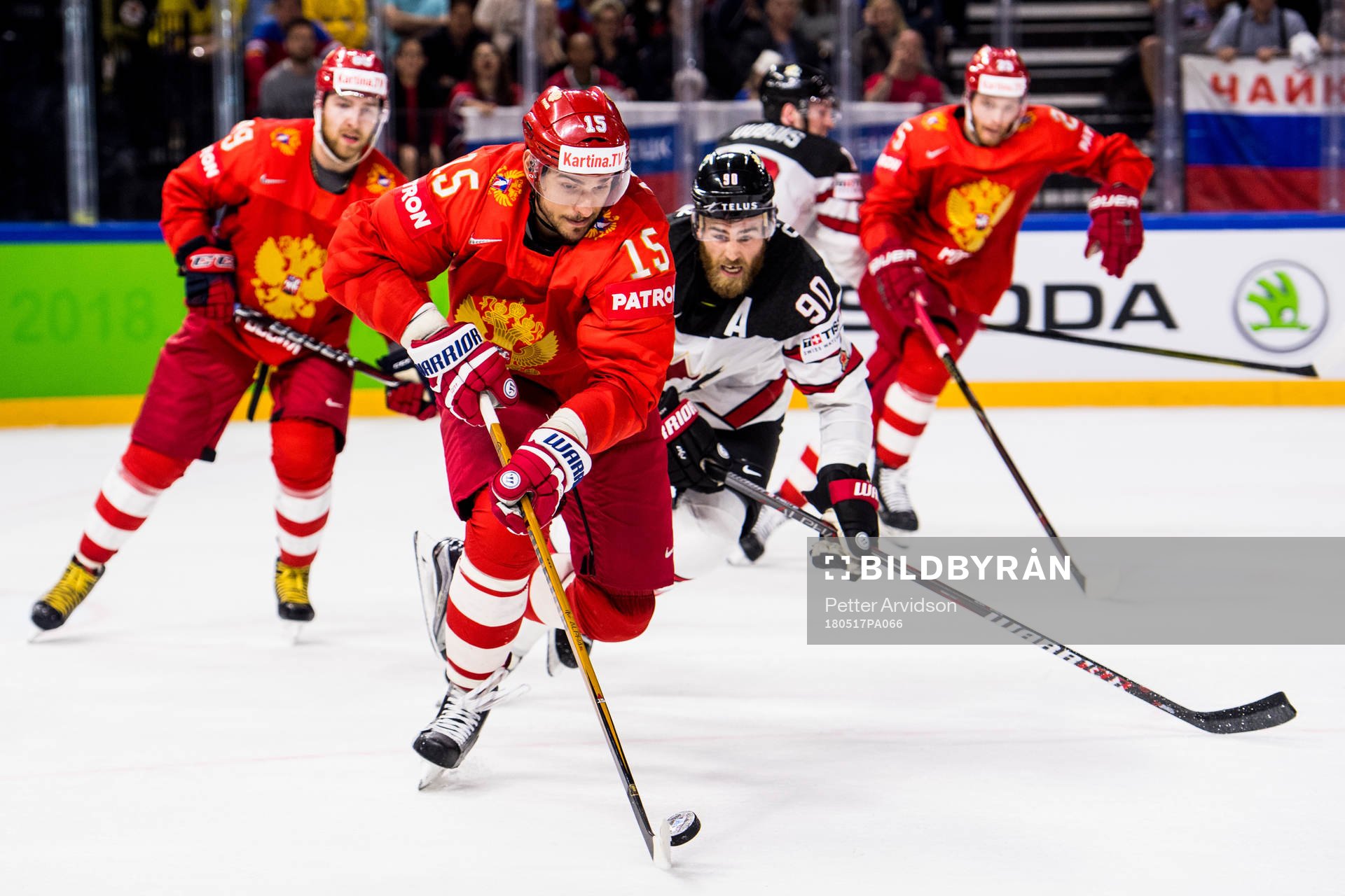 Rysslands Artyom Anisimov och Kanadas Ryan O Reilly