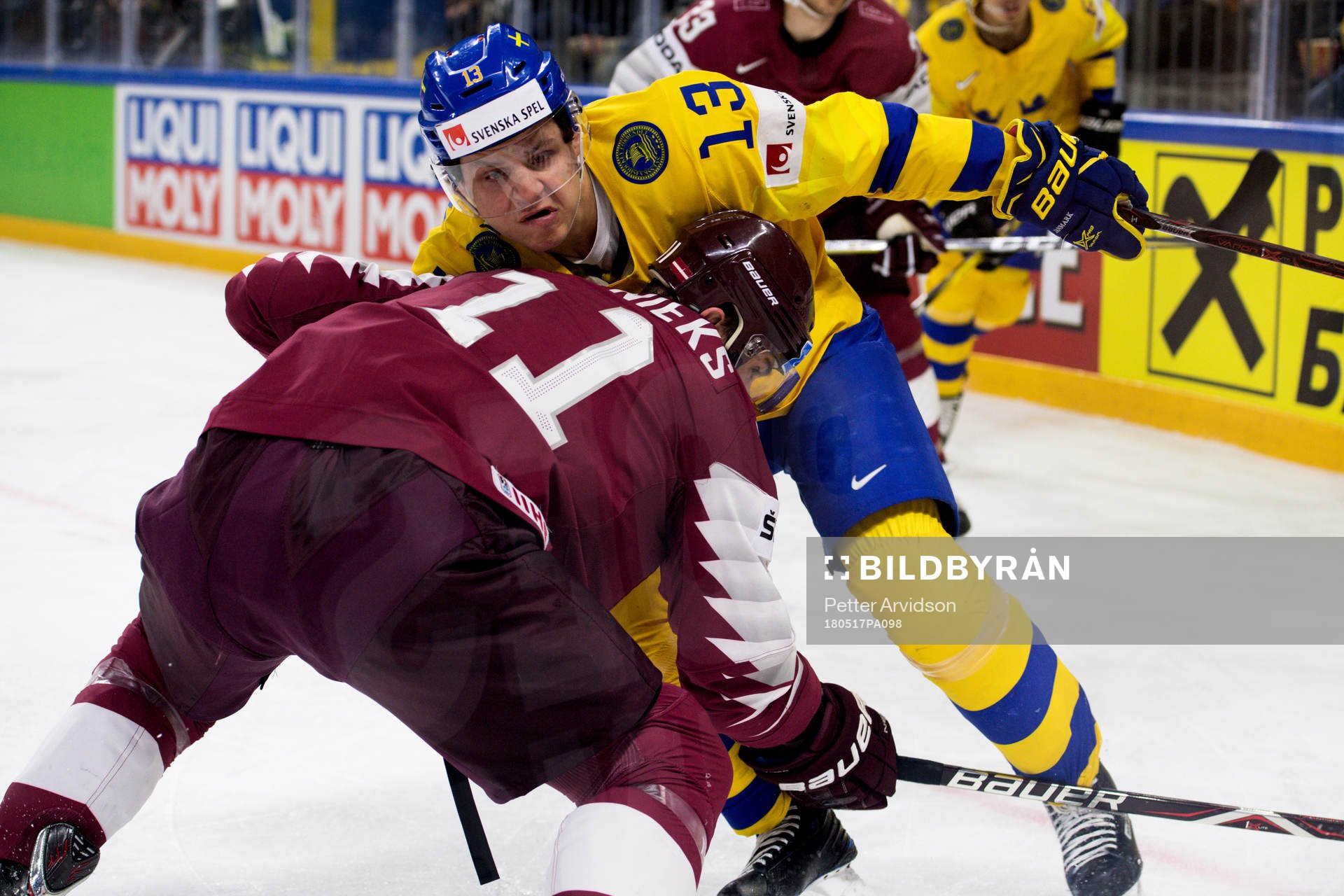 Lettlands Kristaps Sotnieks och Sveriges Mattias Janmark