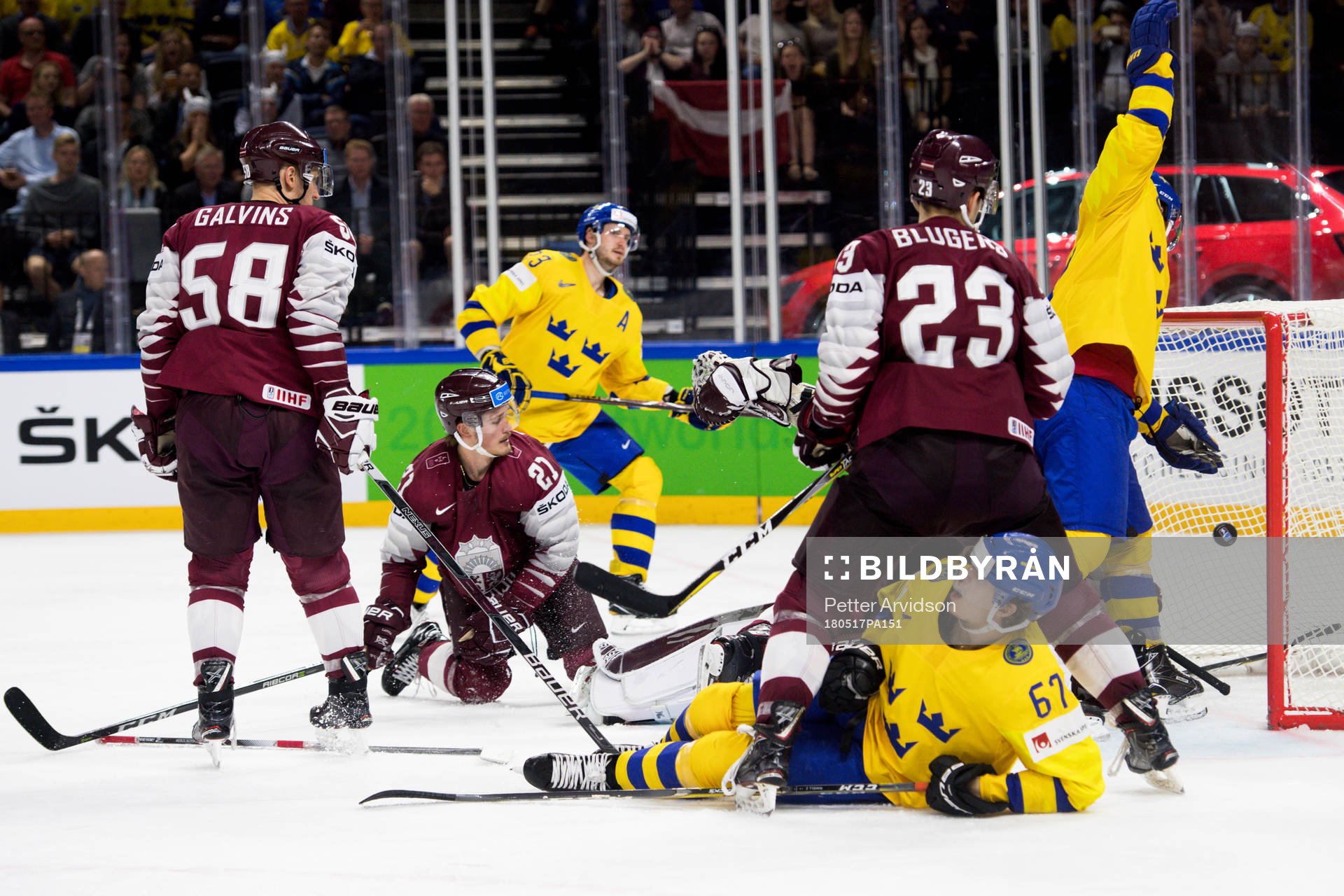 Sveriges Oliver Ekman Larsson gör 3-1