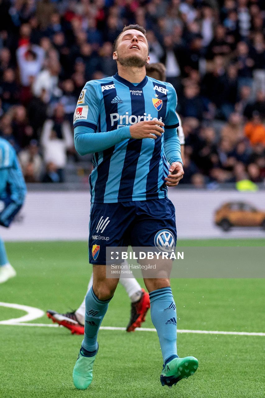 Djurgårdens Kerim Mrabti deppar