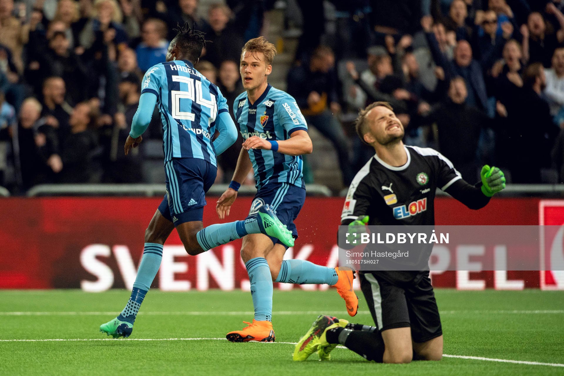 Djurgårdens Philana Tinotenda Kadewere och Felix Beijmo