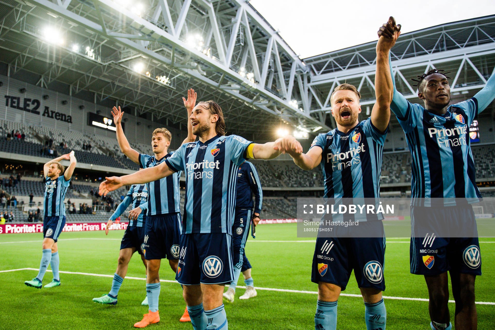 Djurgårdens spelare jublar