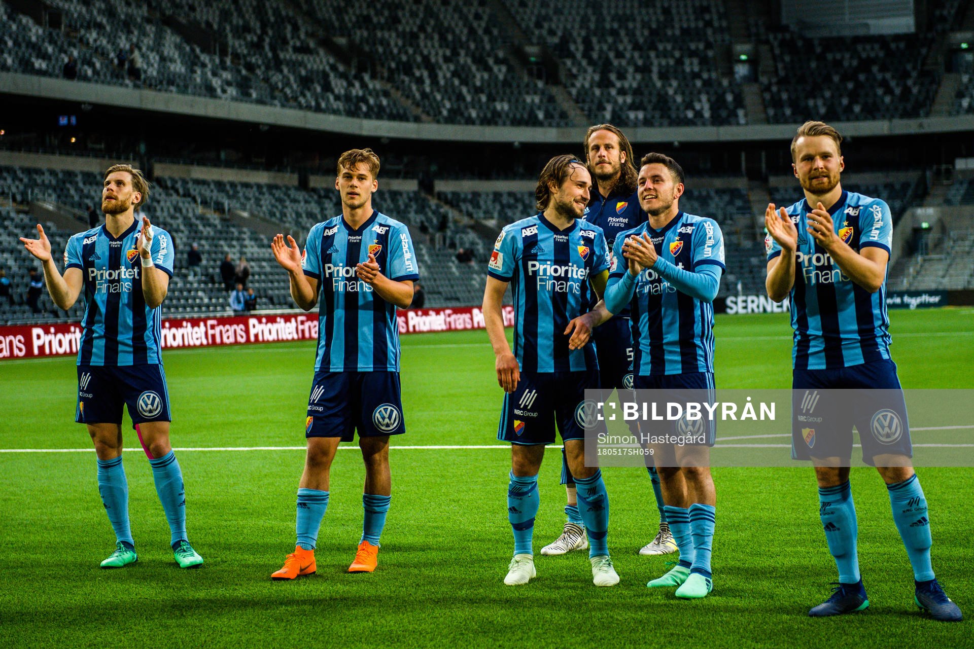 Djurgårdens spelare jublar