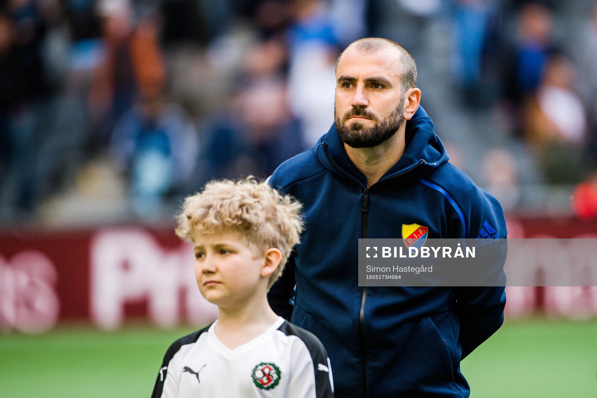Djurgårdens Yura Movsisyan före  fotbollsmatchen i