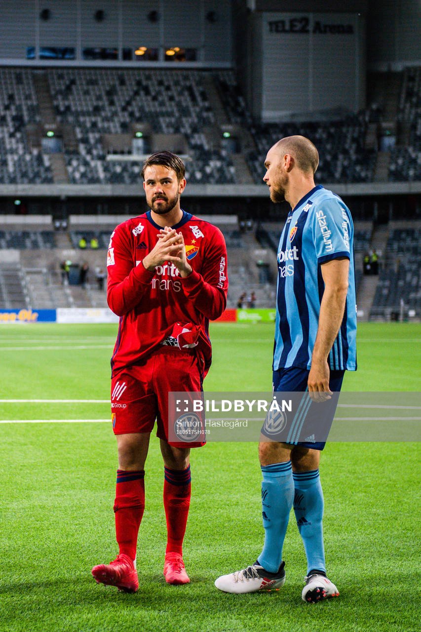 Djurgårdens målvakt Tommi Vaiho och Marcus Danielson