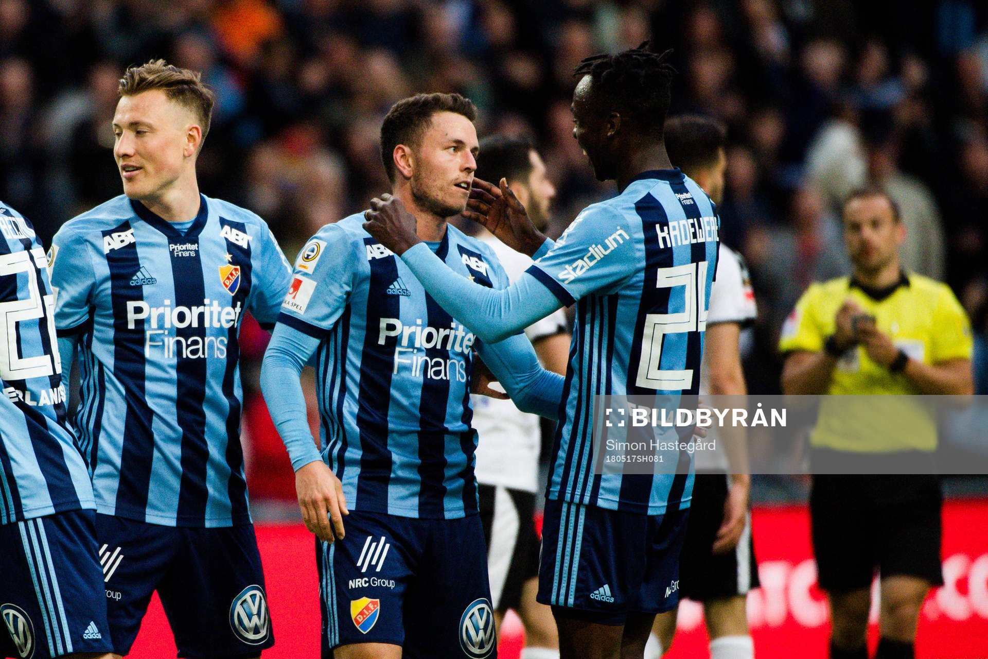 Djurgårdens Kerim Mrabti och Philana Tinotenda Kadewere