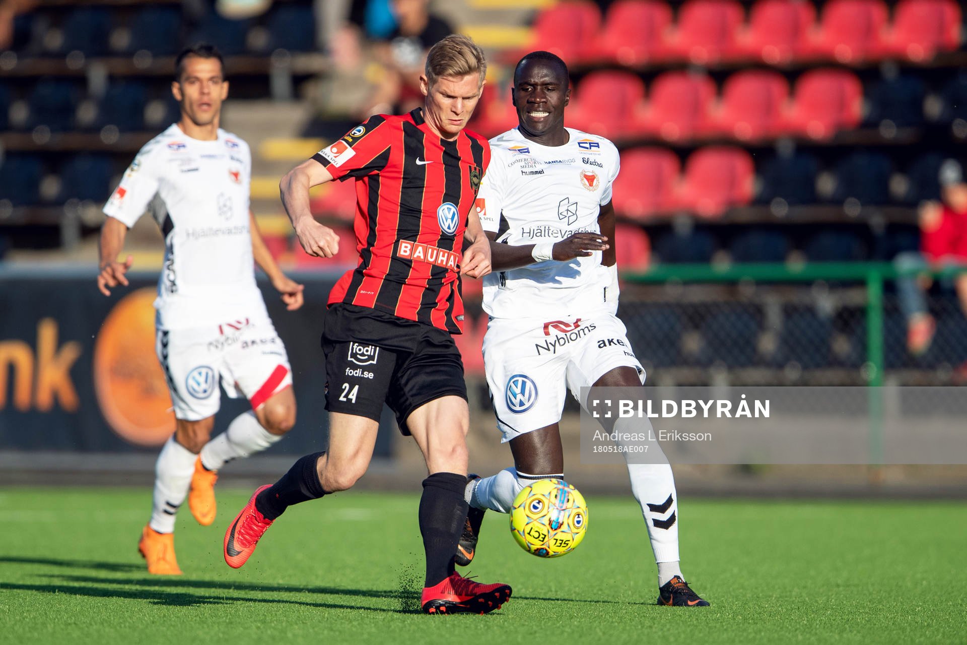 Brommapojkarnas Fritiof Björken och Kalmars Papa Alioune