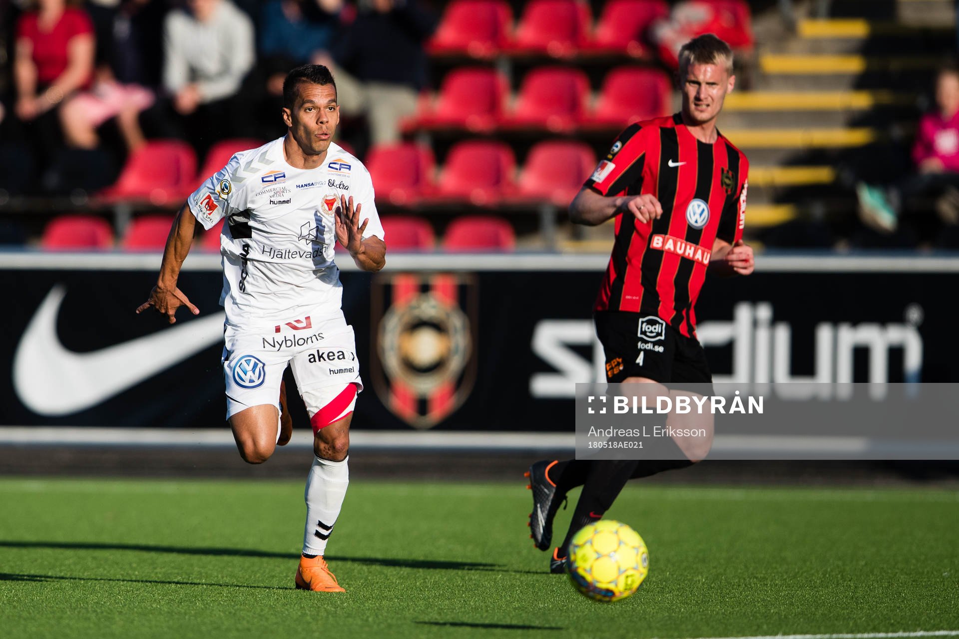 Kalmars Hiago Ramiro och Brommapojkarnas Ludvig Öhman
