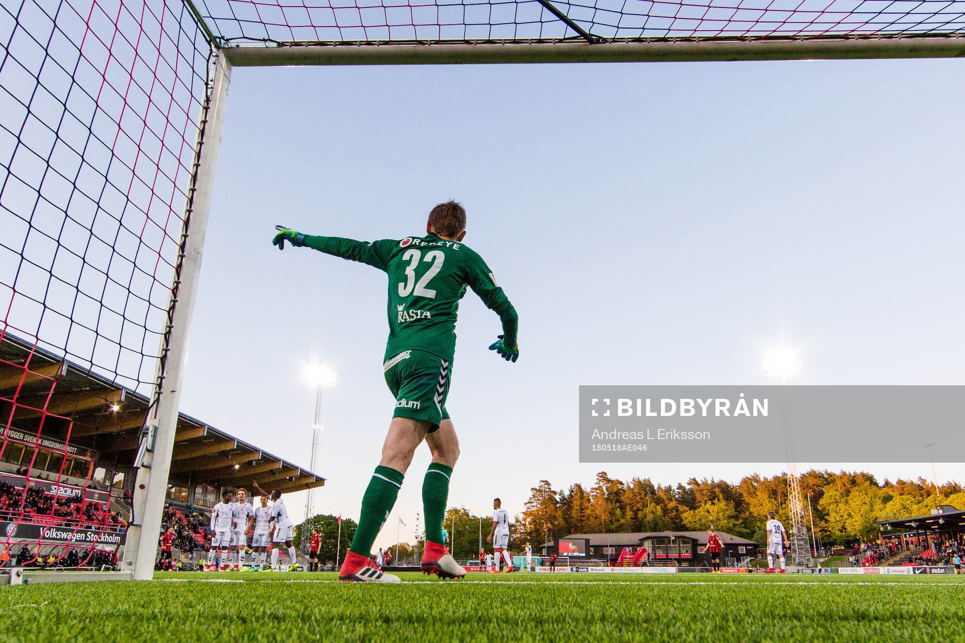 under fotbollsmatchen i Allsvenskan mellan Brommapojkarna