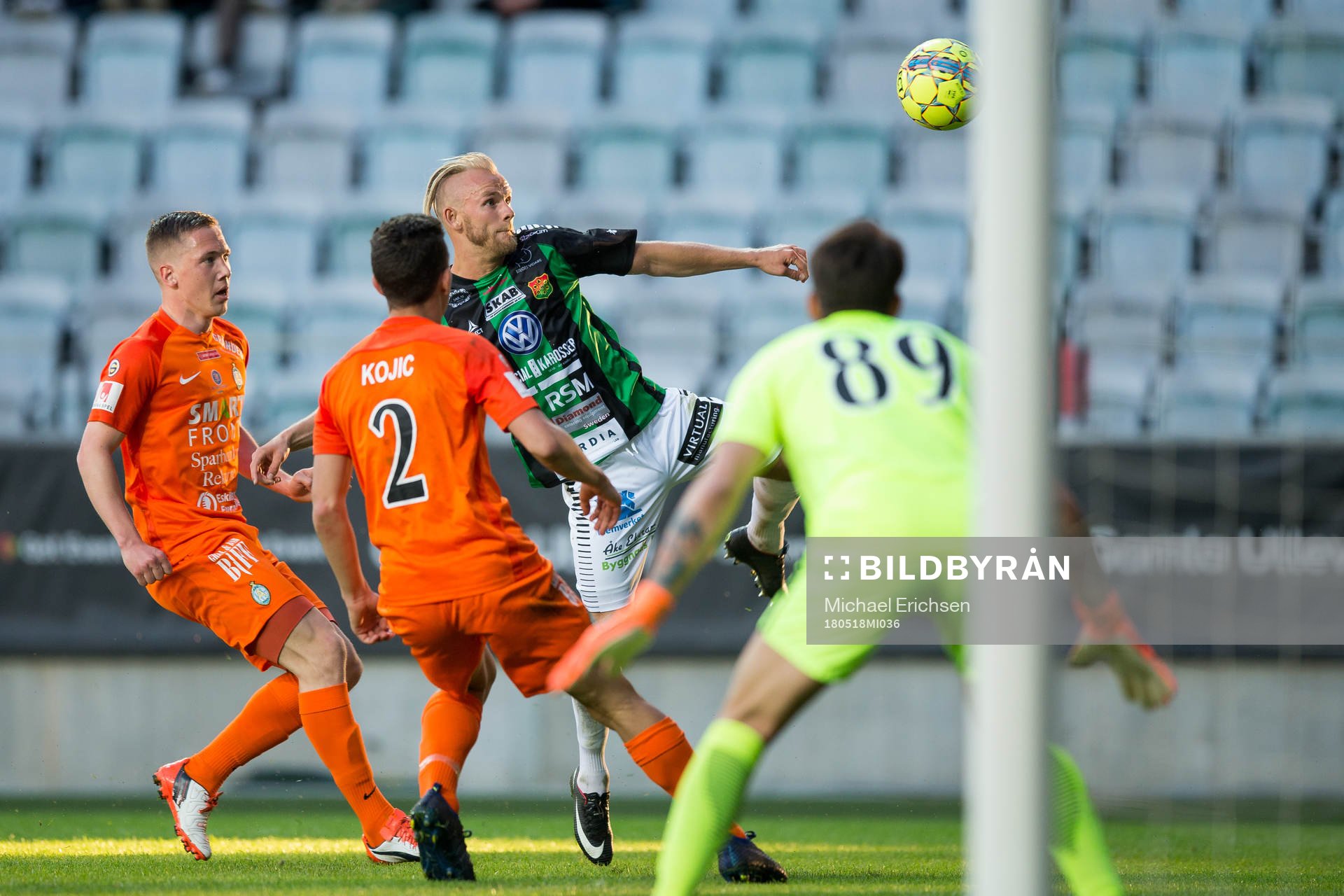 GAIS Niclas Andersén mot AFC Eskilstunas Adnan Kojic