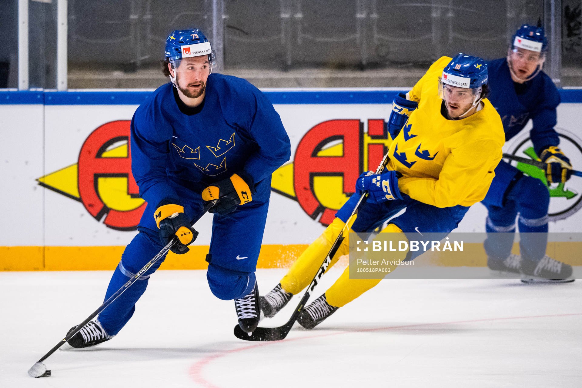 Sveriges Filip Forsberg och Dennis Everberg