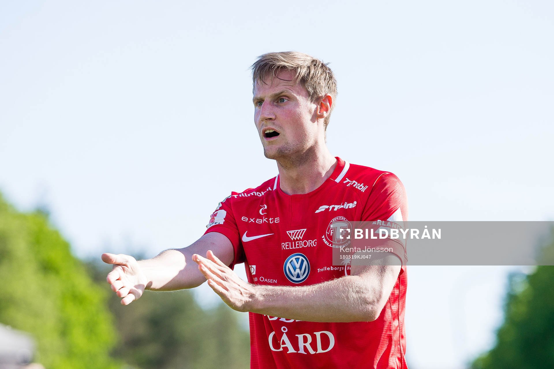 Trelleborgs Anton Tideman reagerar