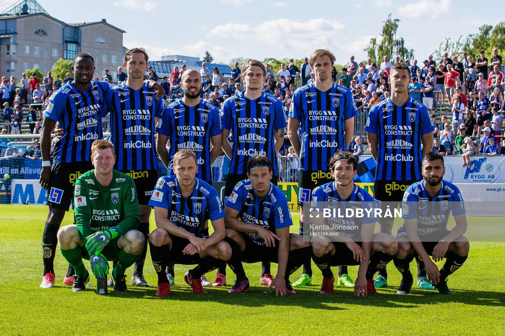 Sirius startelva med Moses Ogbu , Philip Haglund , Karl