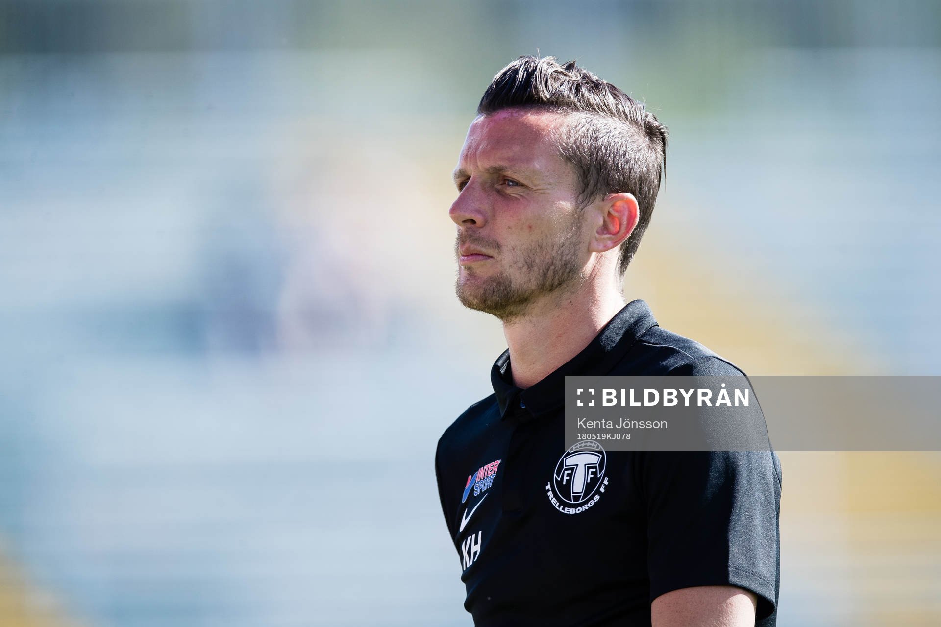 Trelleborgs assisterande tränare Kristian Haynes innan
