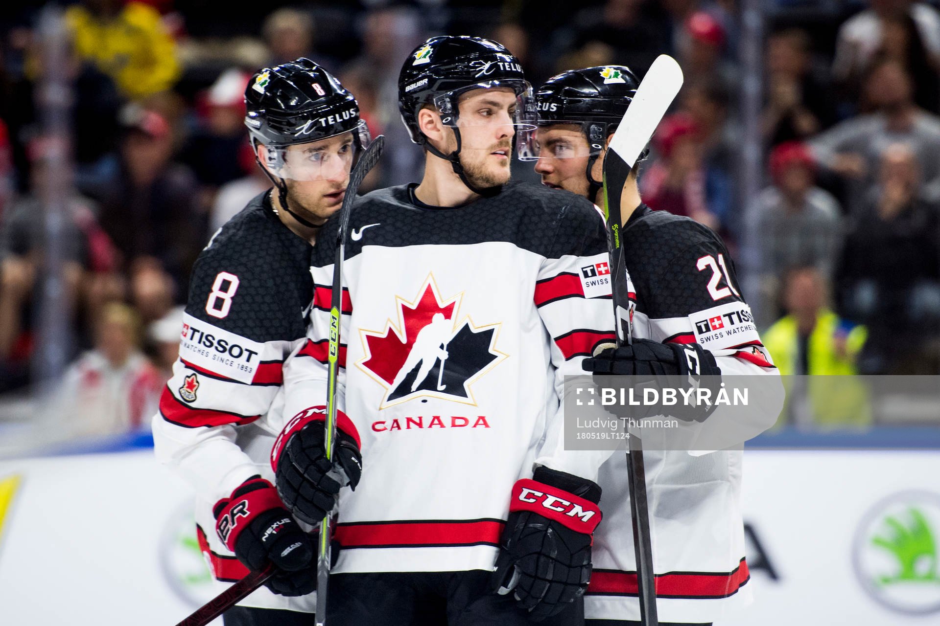 Kanadas Kyle Turris, Ryan Pulock och Tyson Jost