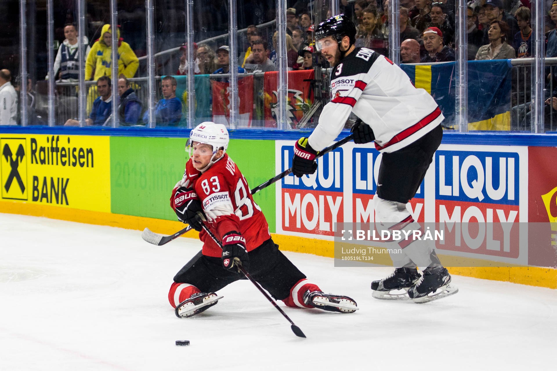 Schweiz Joel Vermin och Kanadas Joel Edmundson