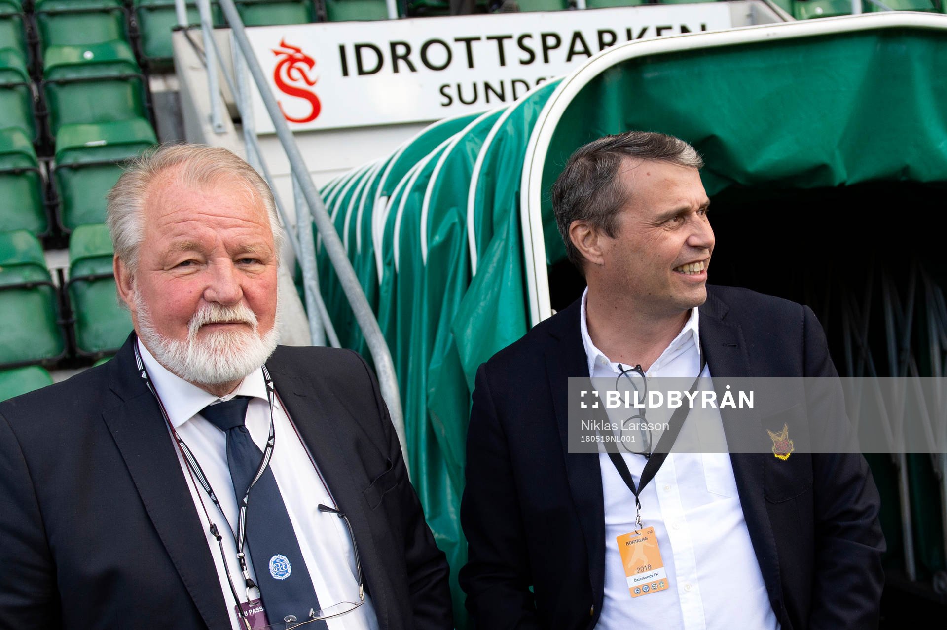 Sundsvalls klubbchef Johan Nikula och Östersunds sportchef