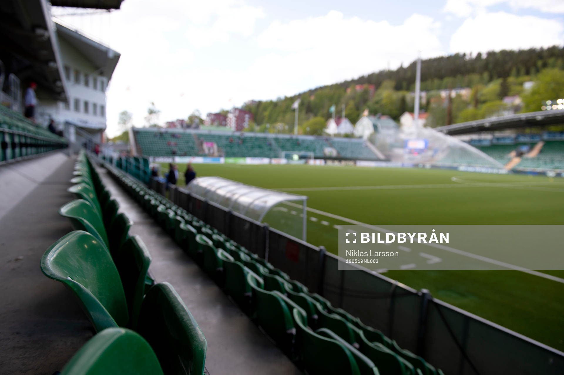 NP3 Arena innan fotbollsmatchen i Allsvenskan mellan GIF