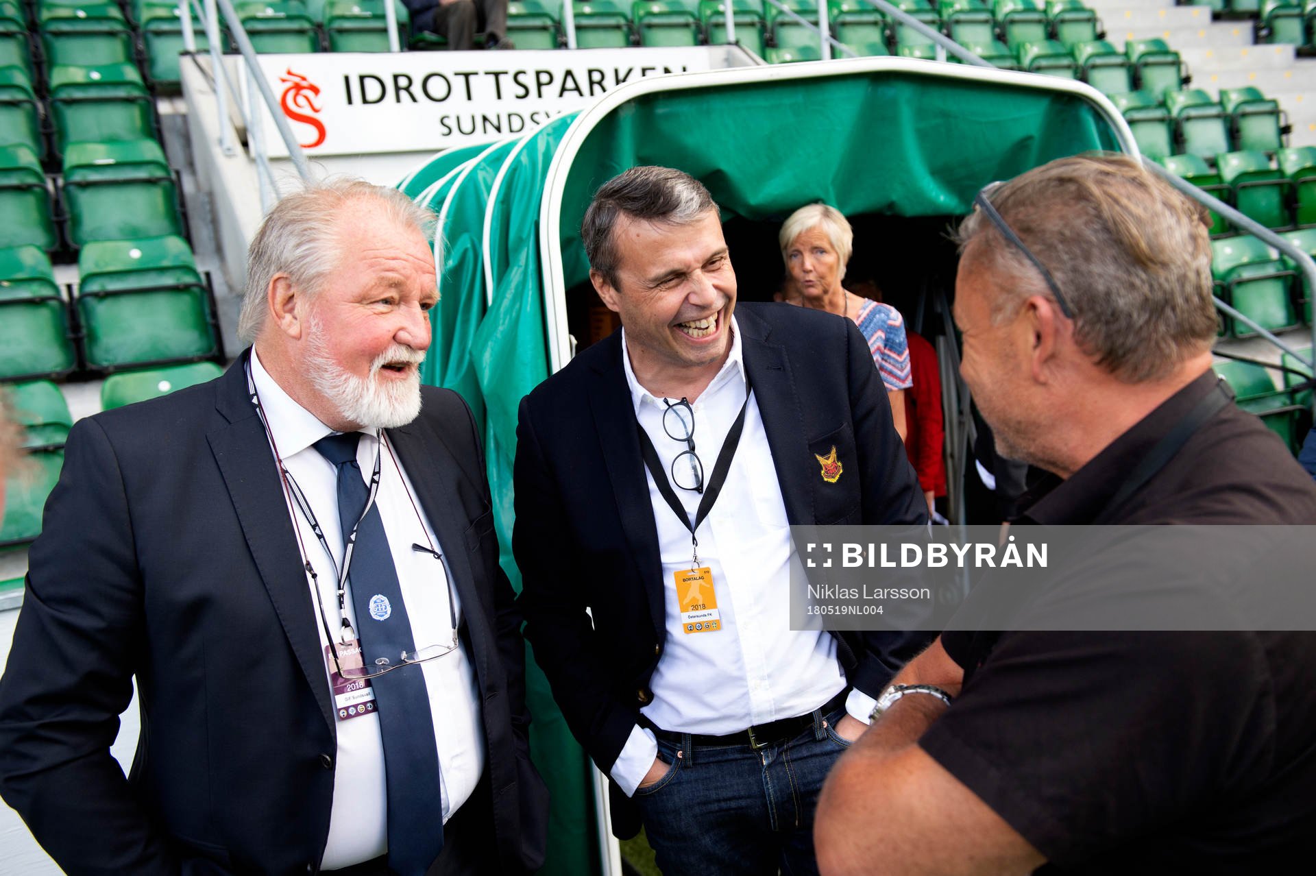 Sundsvalls klubbchef Johan Nikula och Östersunds sportchef