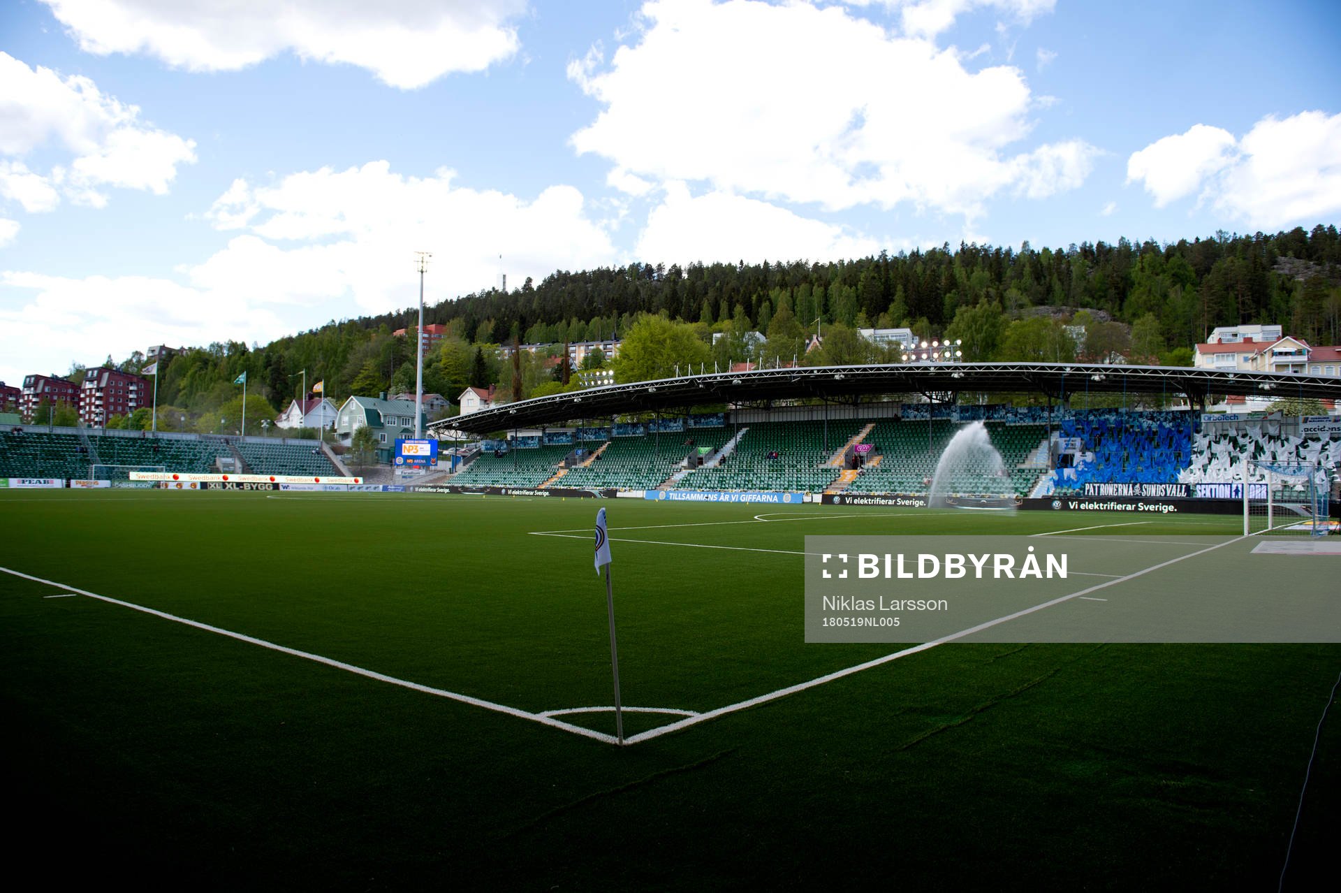 NP3 Arena innan fotbollsmatchen i Allsvenskan mellan GIF