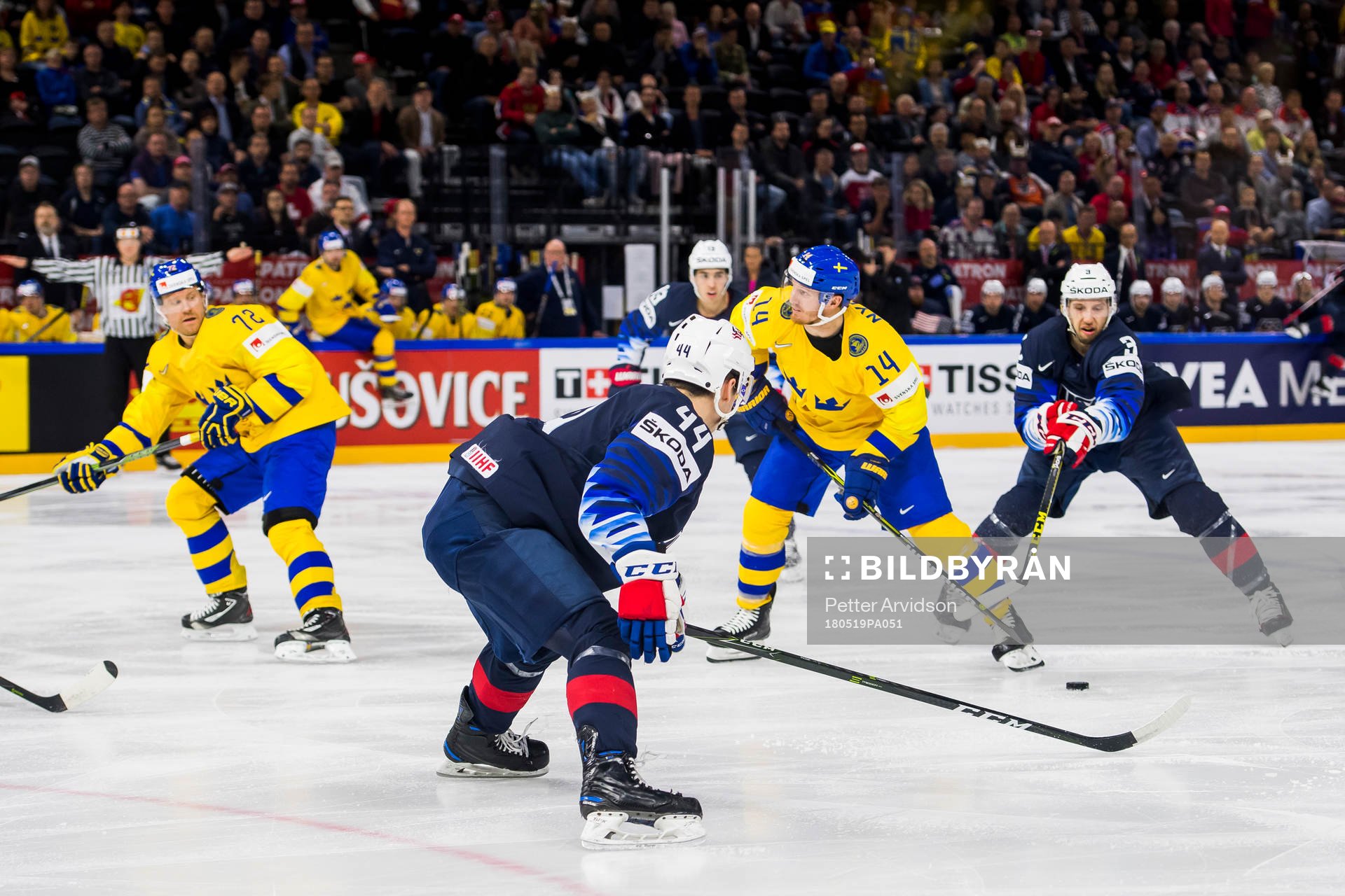 Sveriges Gustav Nyquist och Patric Hörnqvist
