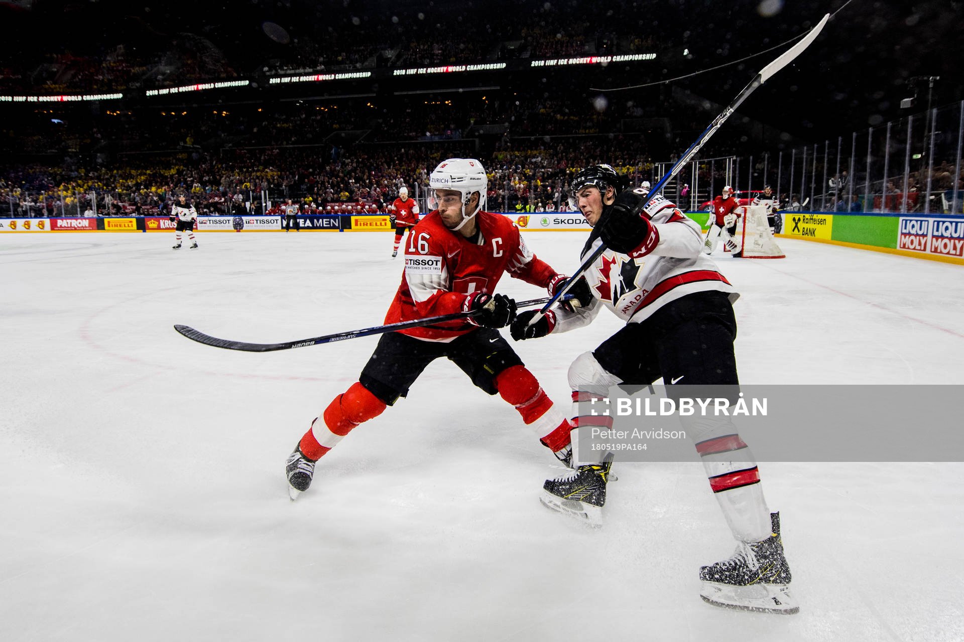 Schweiz Raphael Diaz och Kanadas Ryan Nugent Hopkins