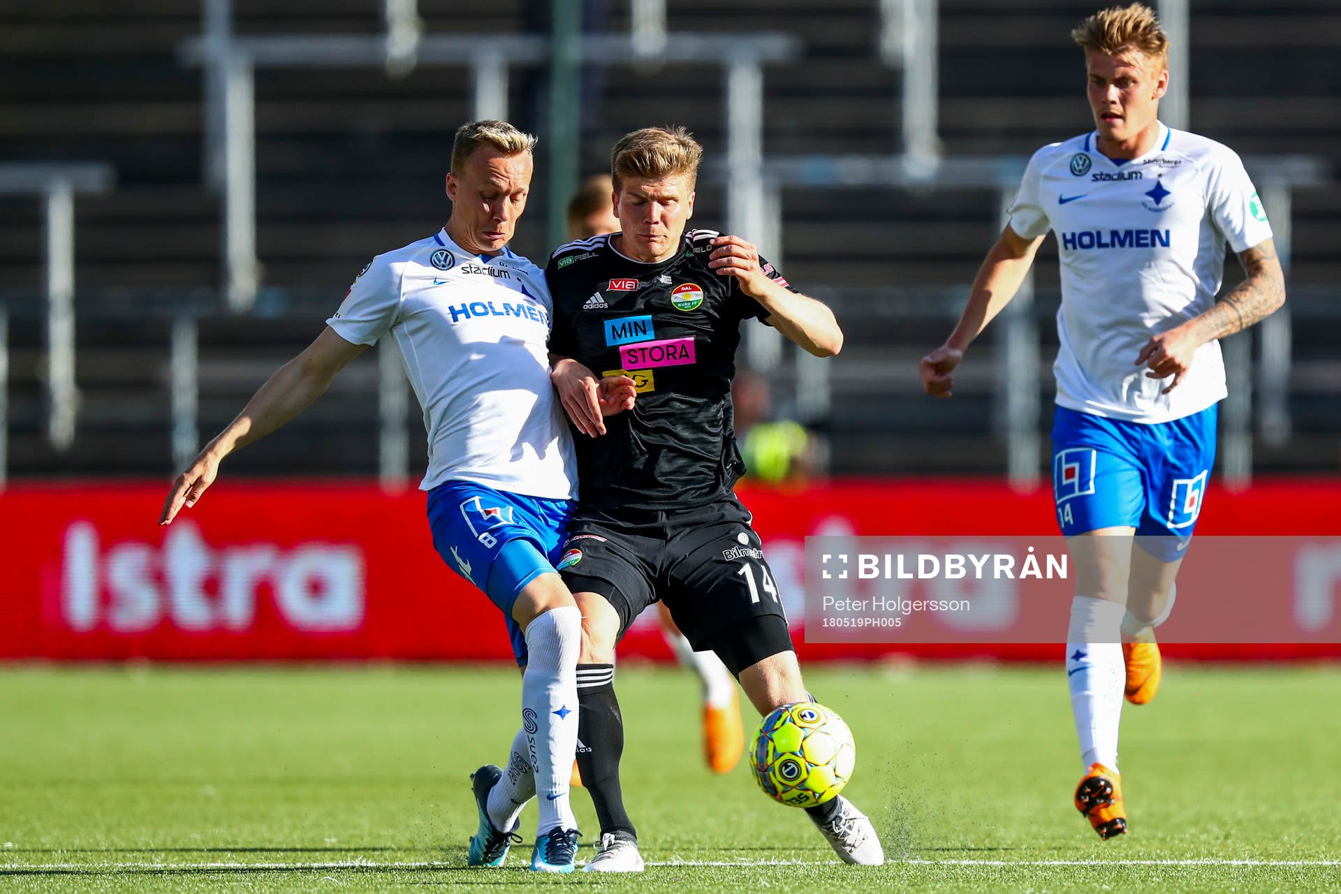 Norrköpings Gudmundur Thorarinsson och Dalkurds Oliver Berg