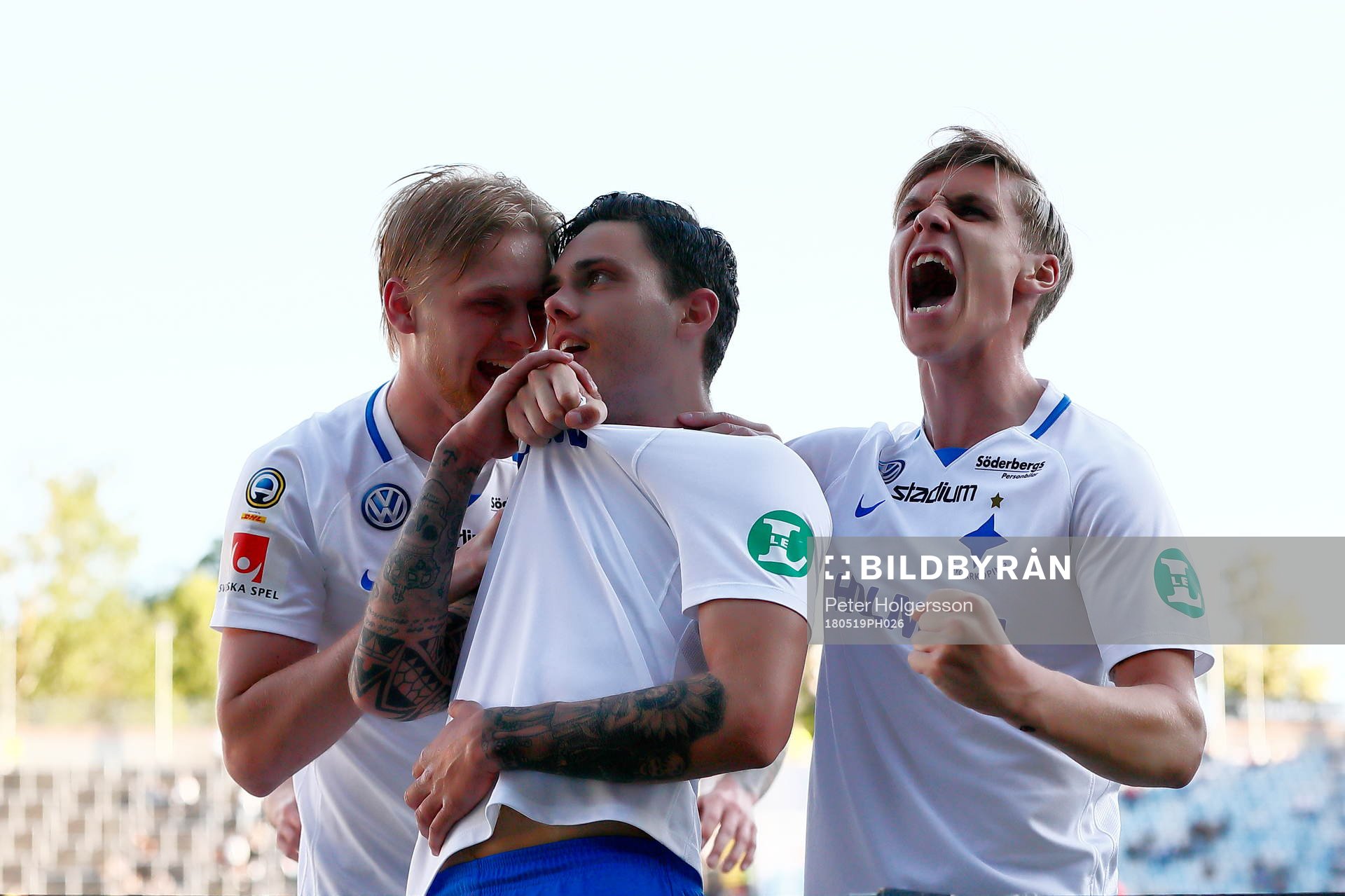 Norrköpings Kalle Holmberg, David Moberg Karlsson och