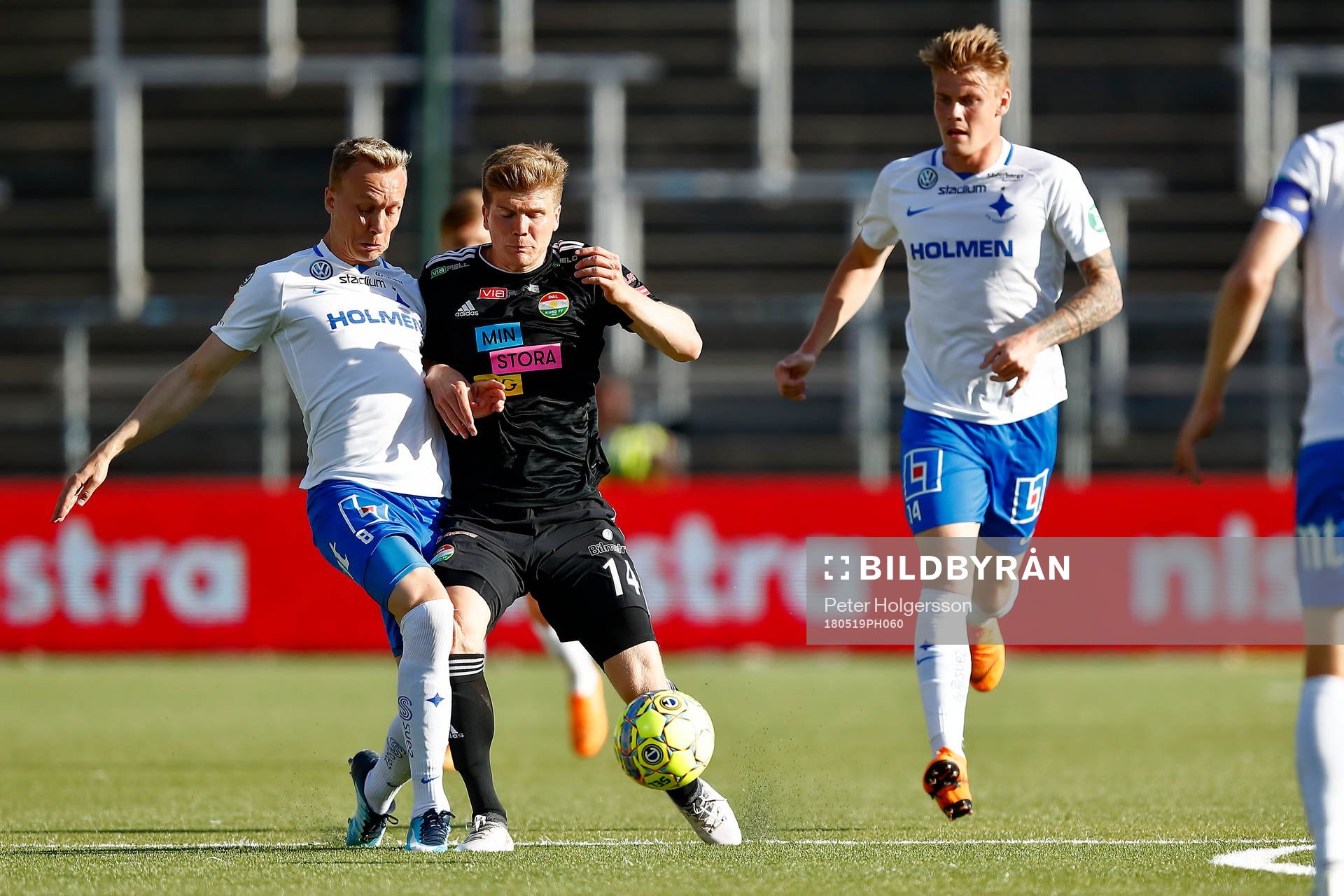 Norrköpings Gudmundur Thorarinsson och Dalkurds Oliver Berg