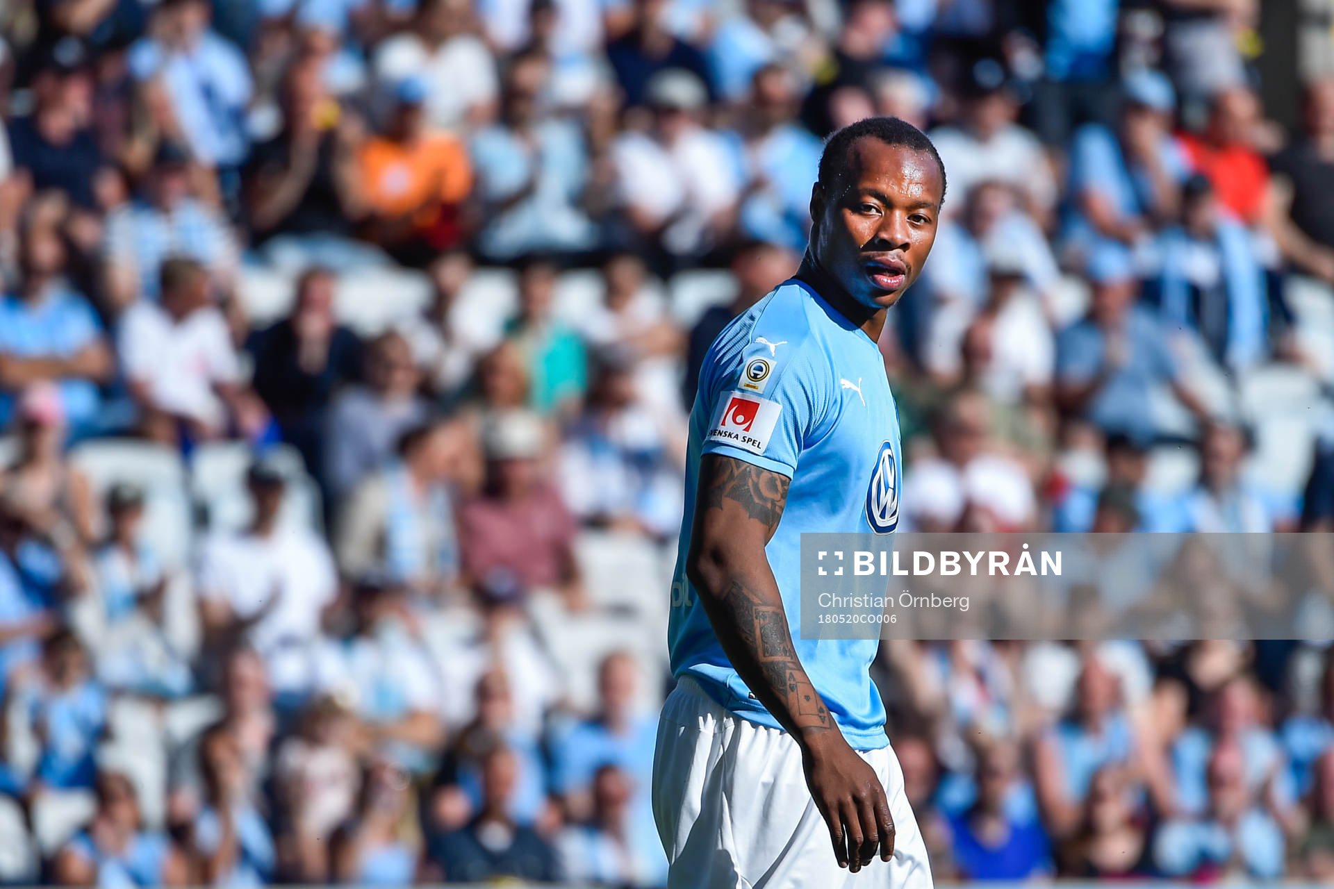 Malmö FFs Carlos Strandberg deppar