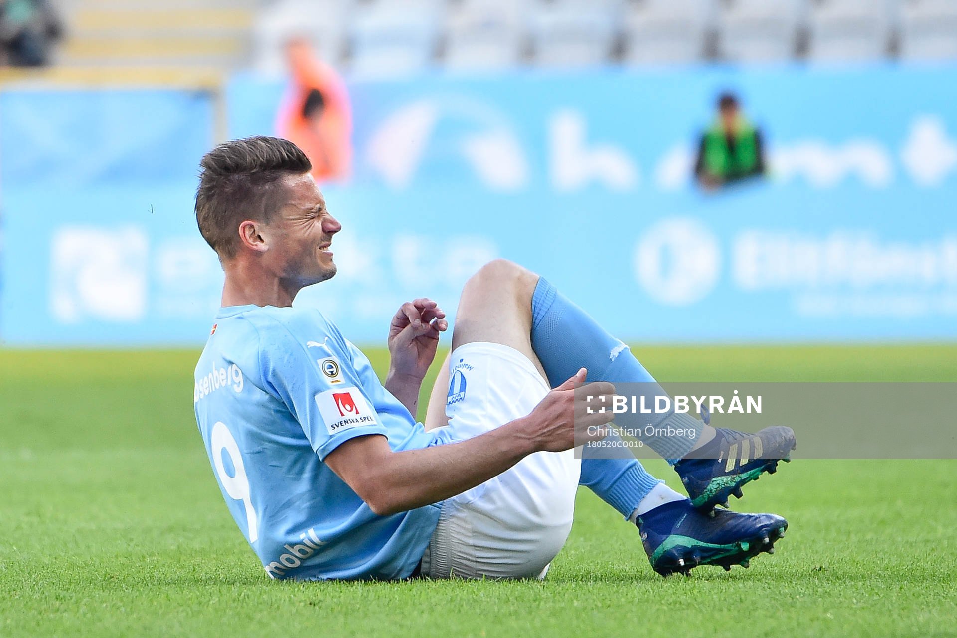 Malmö FFs Markus Rosenberg grimaserar