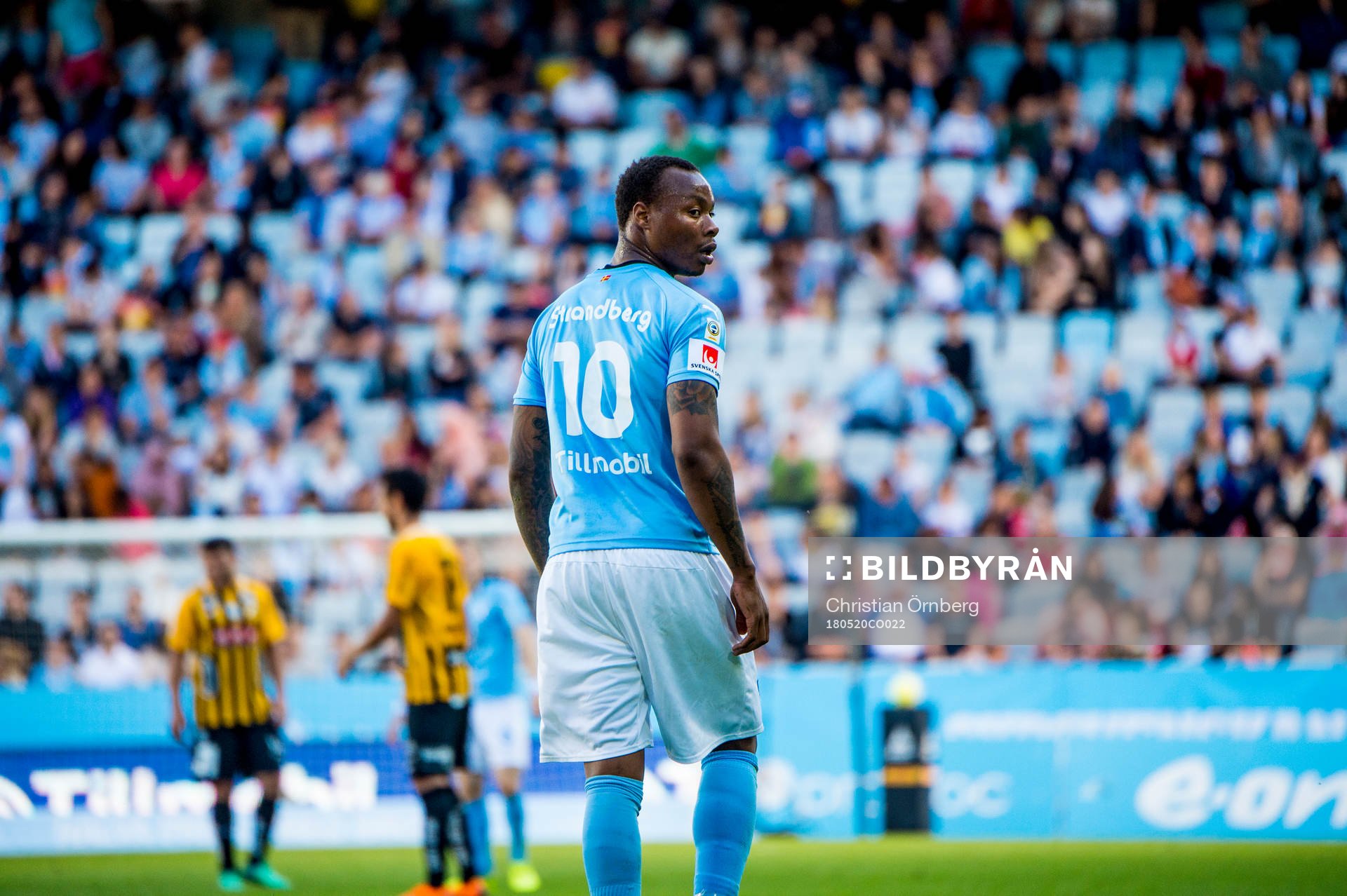 Malmö FFs Carlos Strandberg deppar
