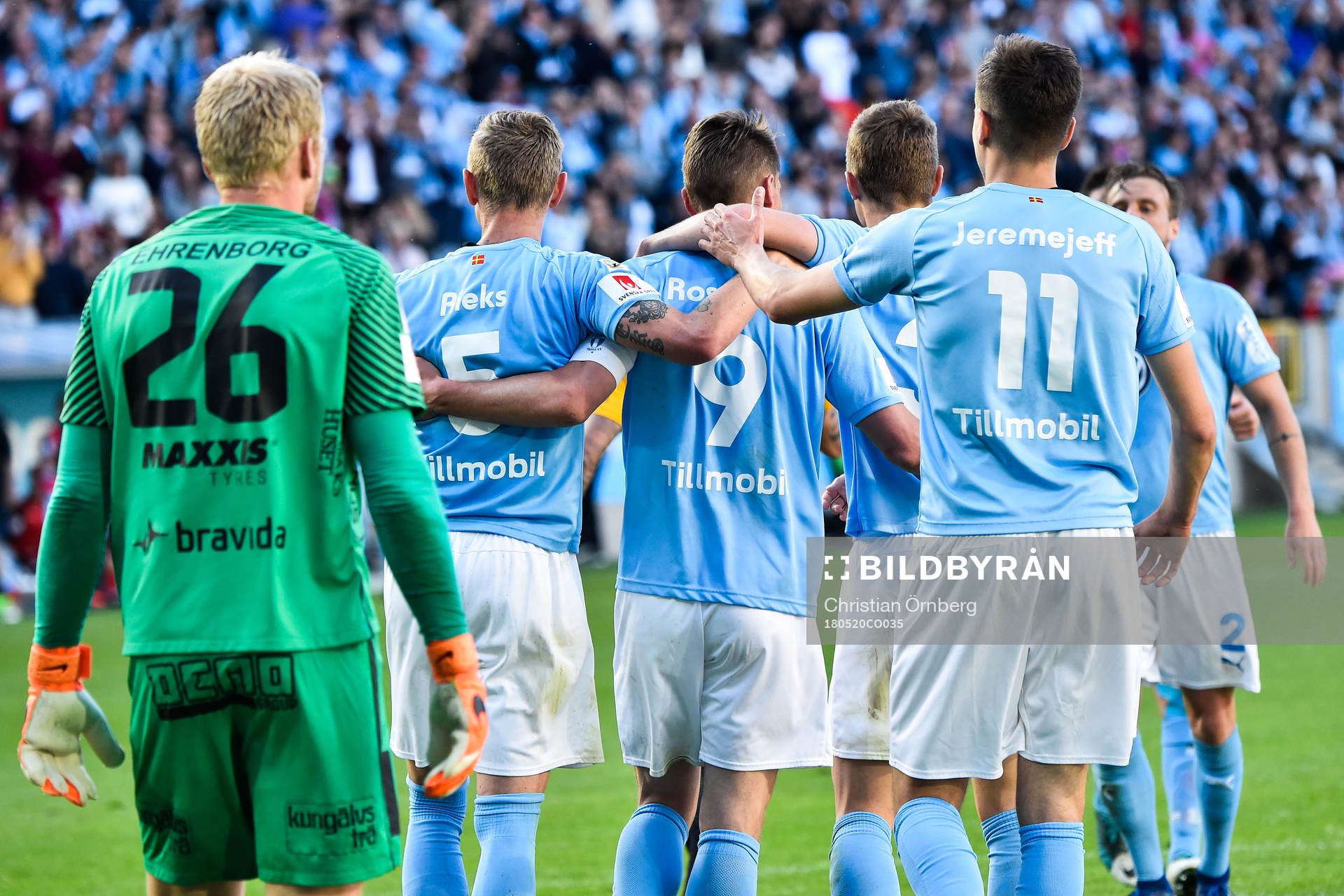 Malmö FFs Sören Rieks, Markus Rosenberg och Alexander