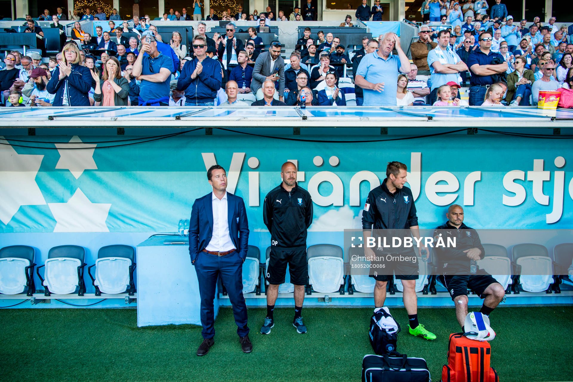 Malmö FFs tränare Daniel Andersson och assisterande