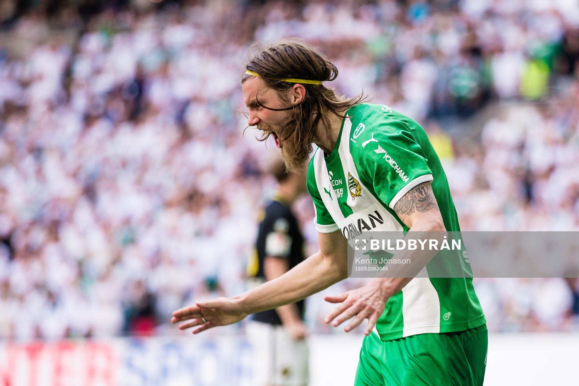 Hammarbys Björn Paulsen reagerar