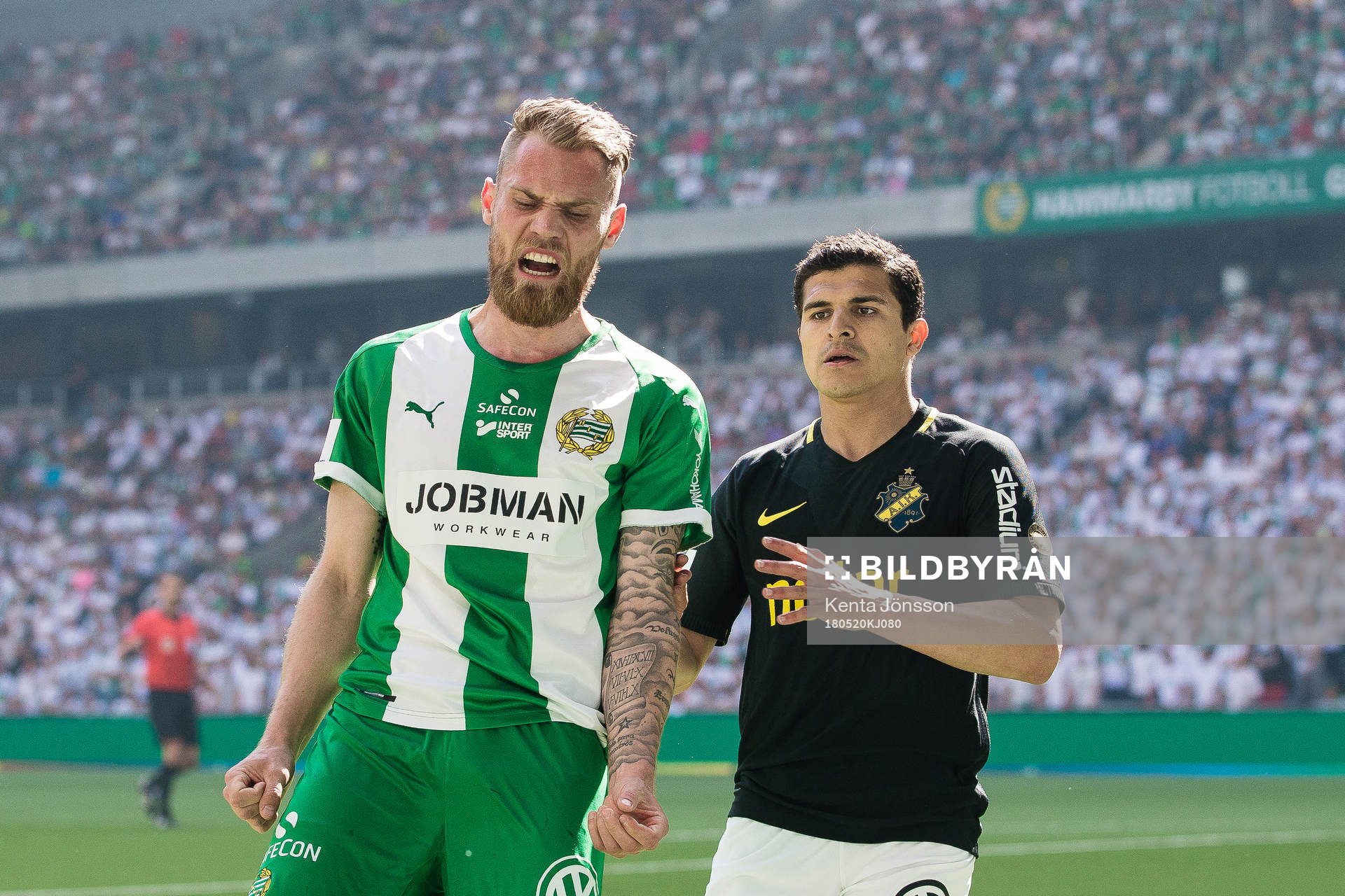 Hammarbys David Fällman reagerar