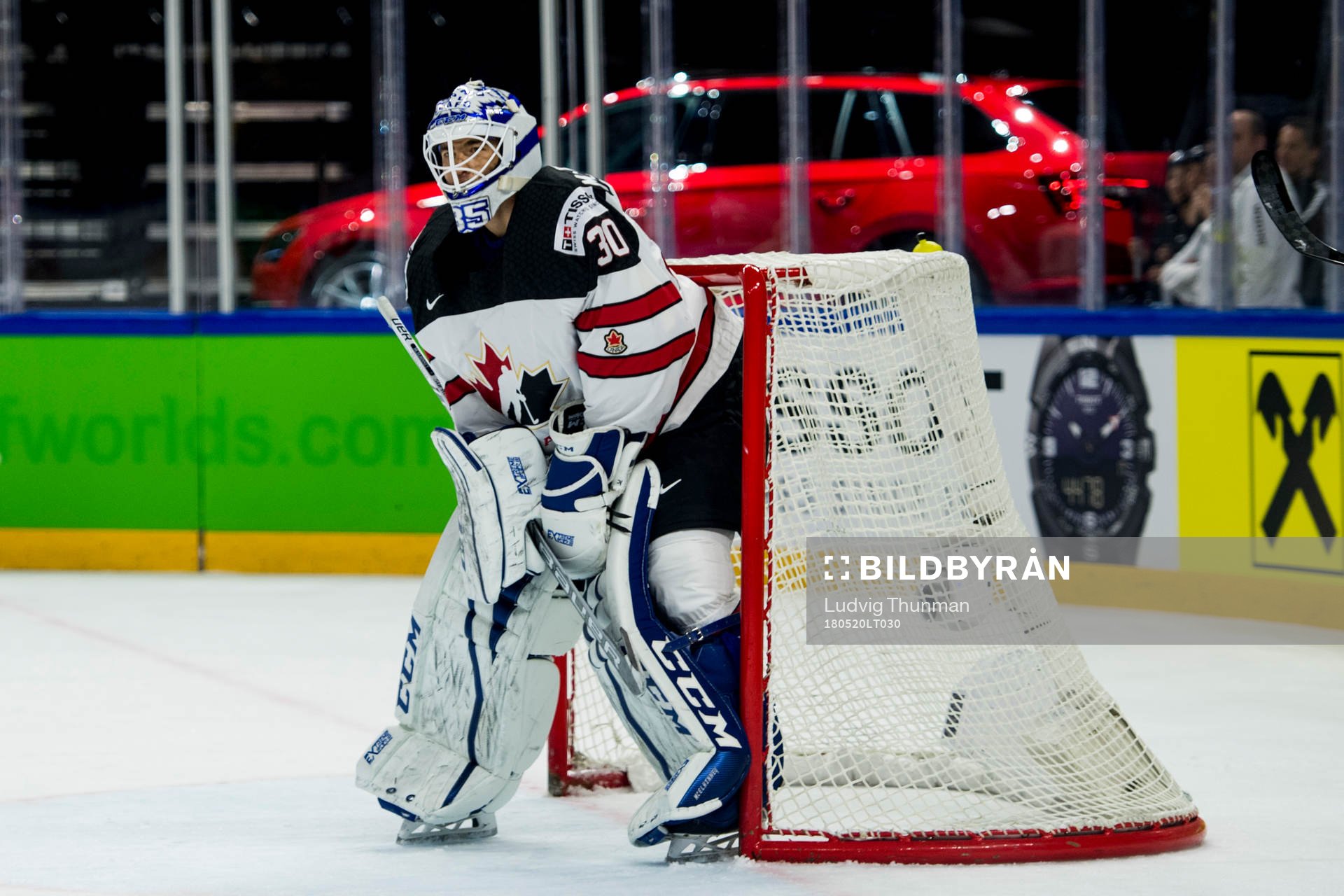 Kanadas målvakt Curtis McElhinney