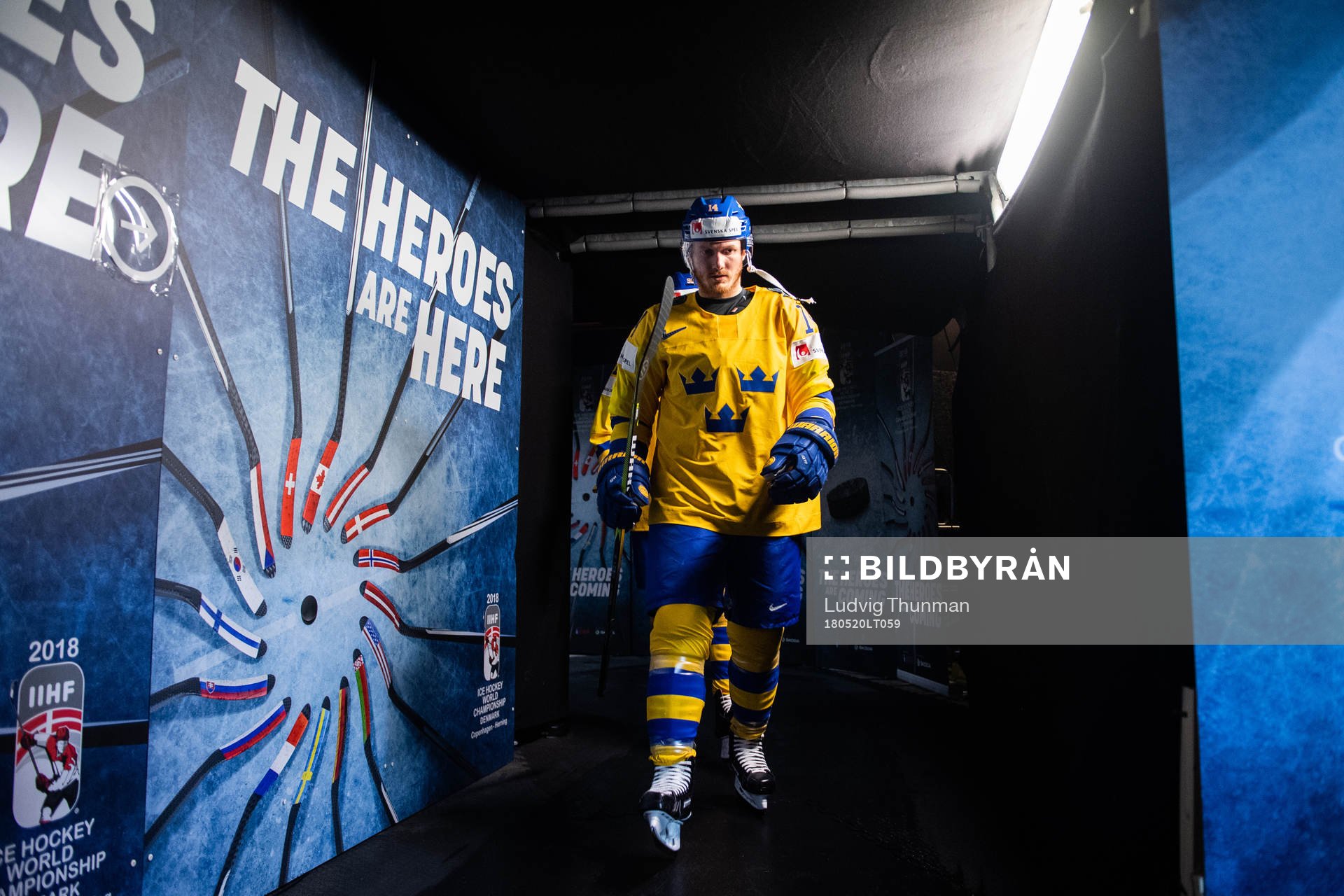Sveriges Gustav Nyquist går ut till uppvärmningen