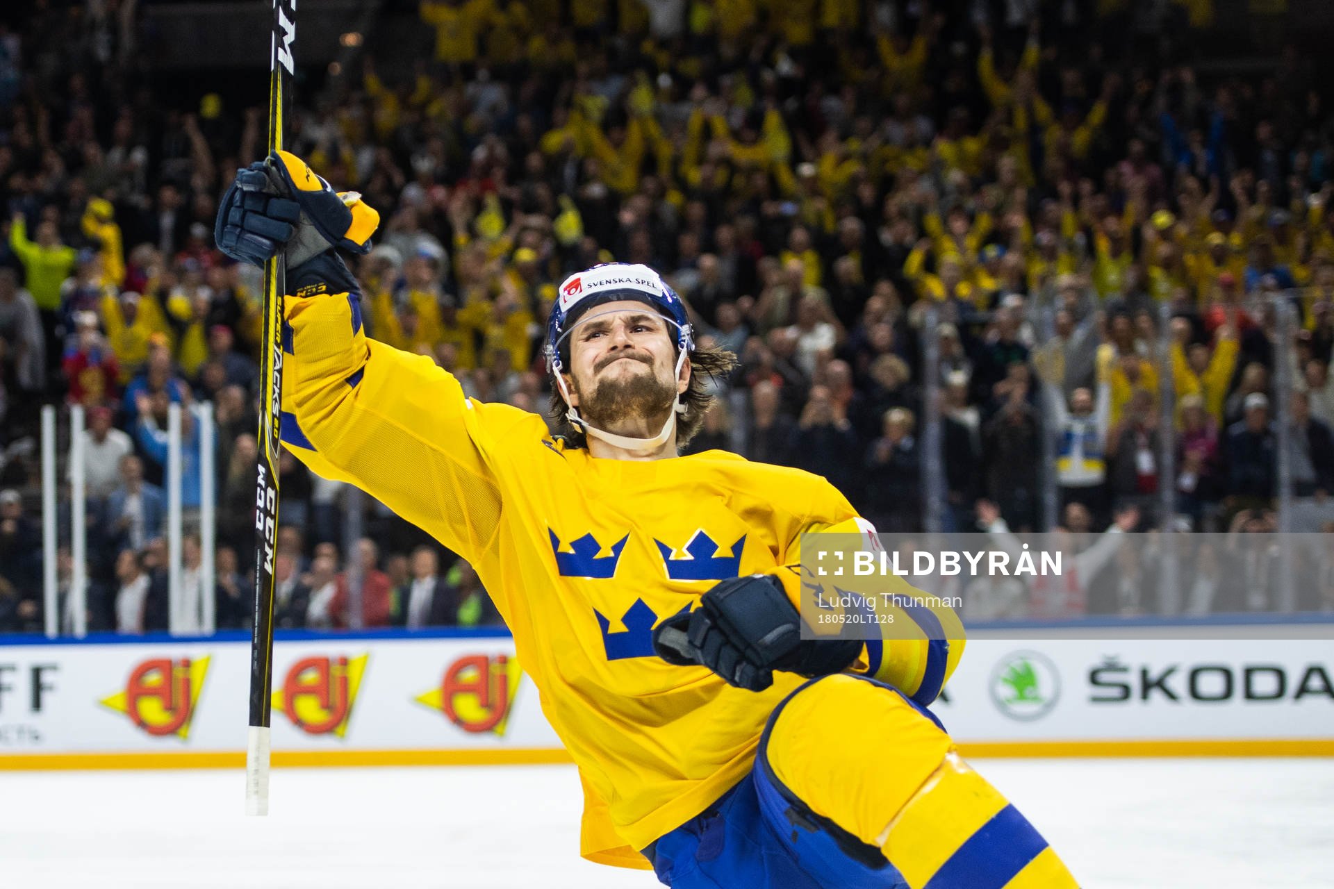 Sveriges Filip Forsberg jublar