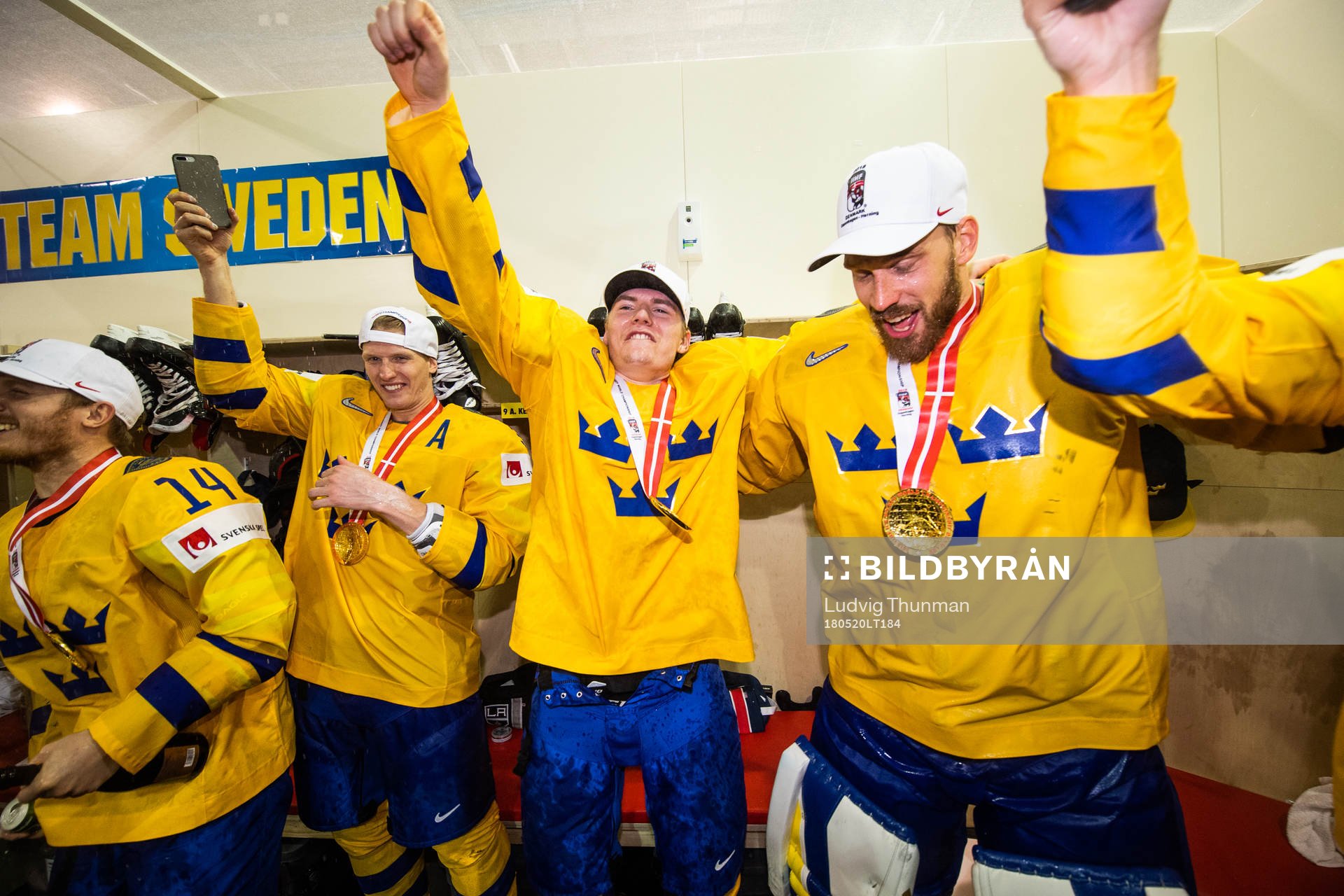 Sveriges Gustav Nyquist, John Klingberg, Axel Jonsson