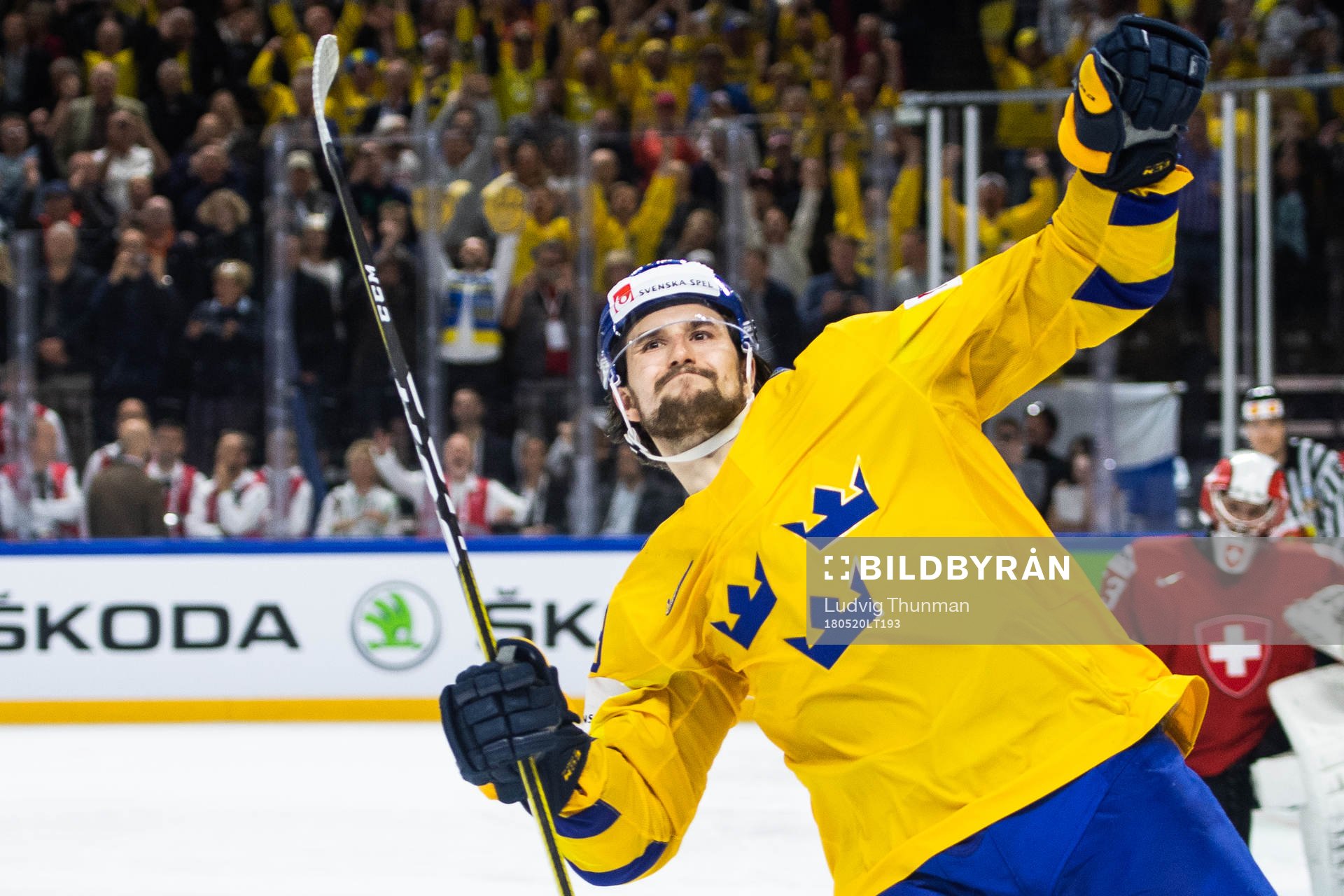 Sveriges Filip Forsberg jublar